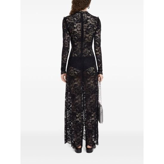 Paco Rabanne PACO RABANNE Women Dresses 24AJR0851 PA0170 P001 BLACK Size XS / US 0-2 / IT 36-38 - 2 Thumbnail
