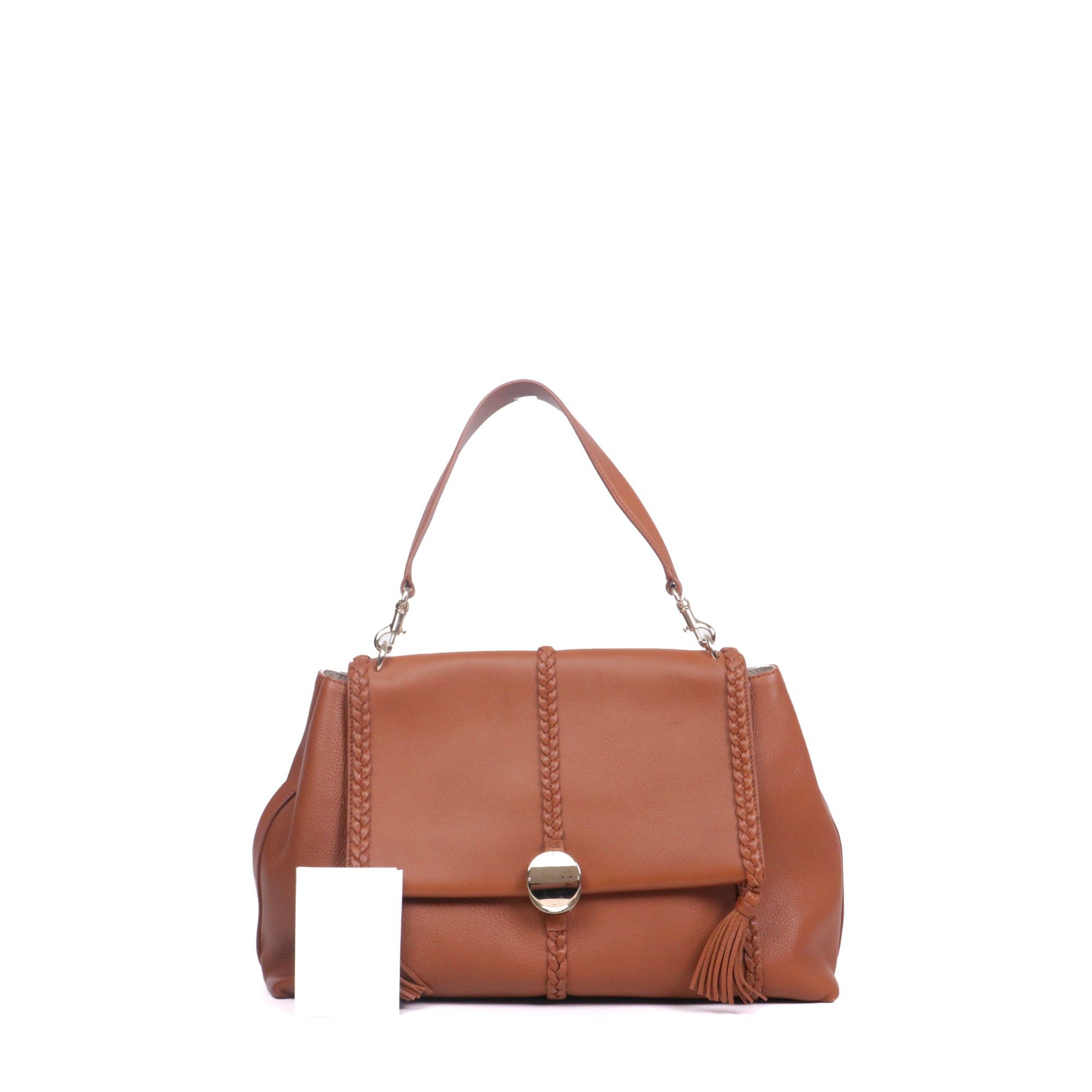 Chloe CHLOÉ - Chloé Pénélope GM shoulder bag in brown grained leather Size ONE SIZE - 8 Thumbnail