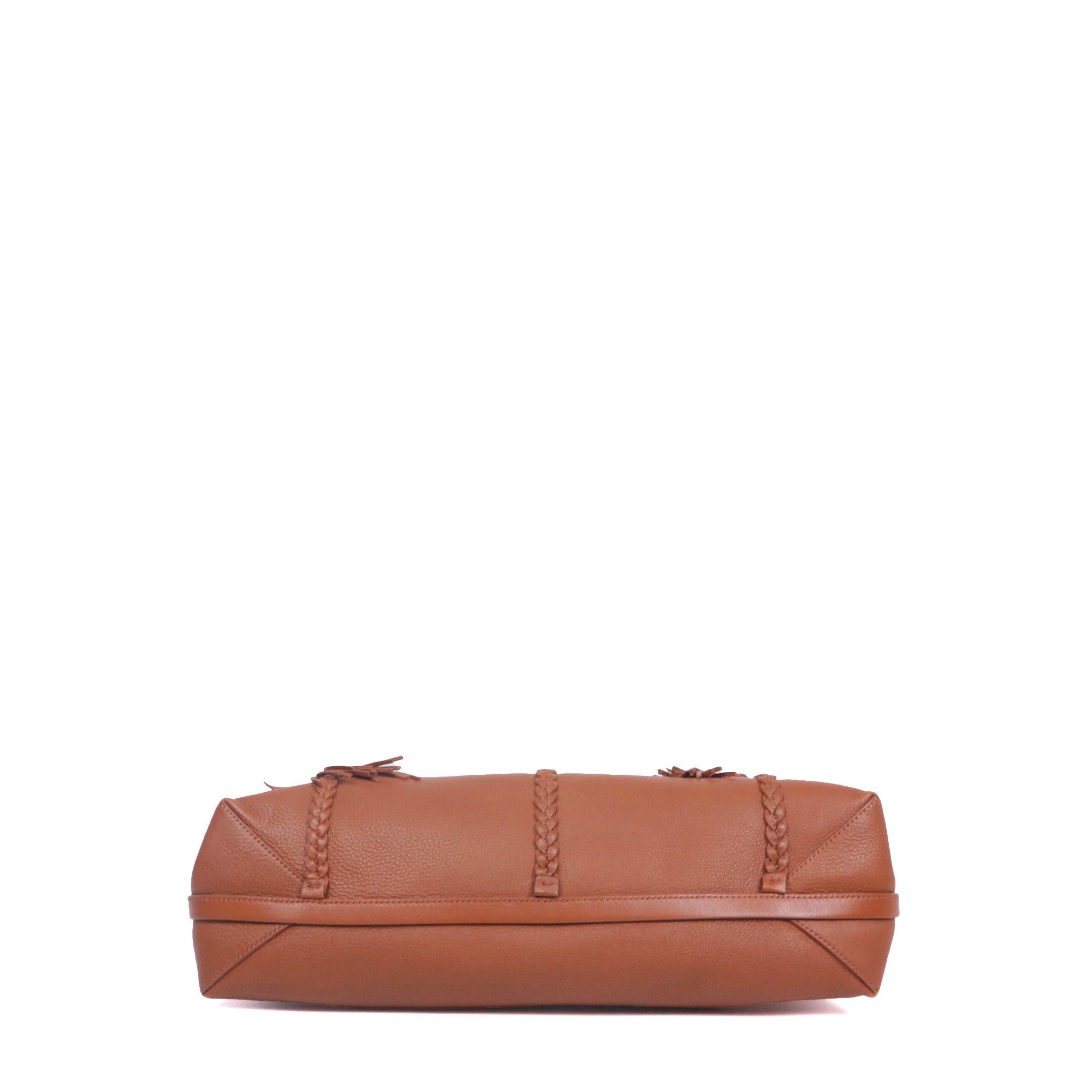 Chloe CHLOÉ - Chloé Pénélope GM shoulder bag in brown grained leather Size ONE SIZE - 4 Thumbnail