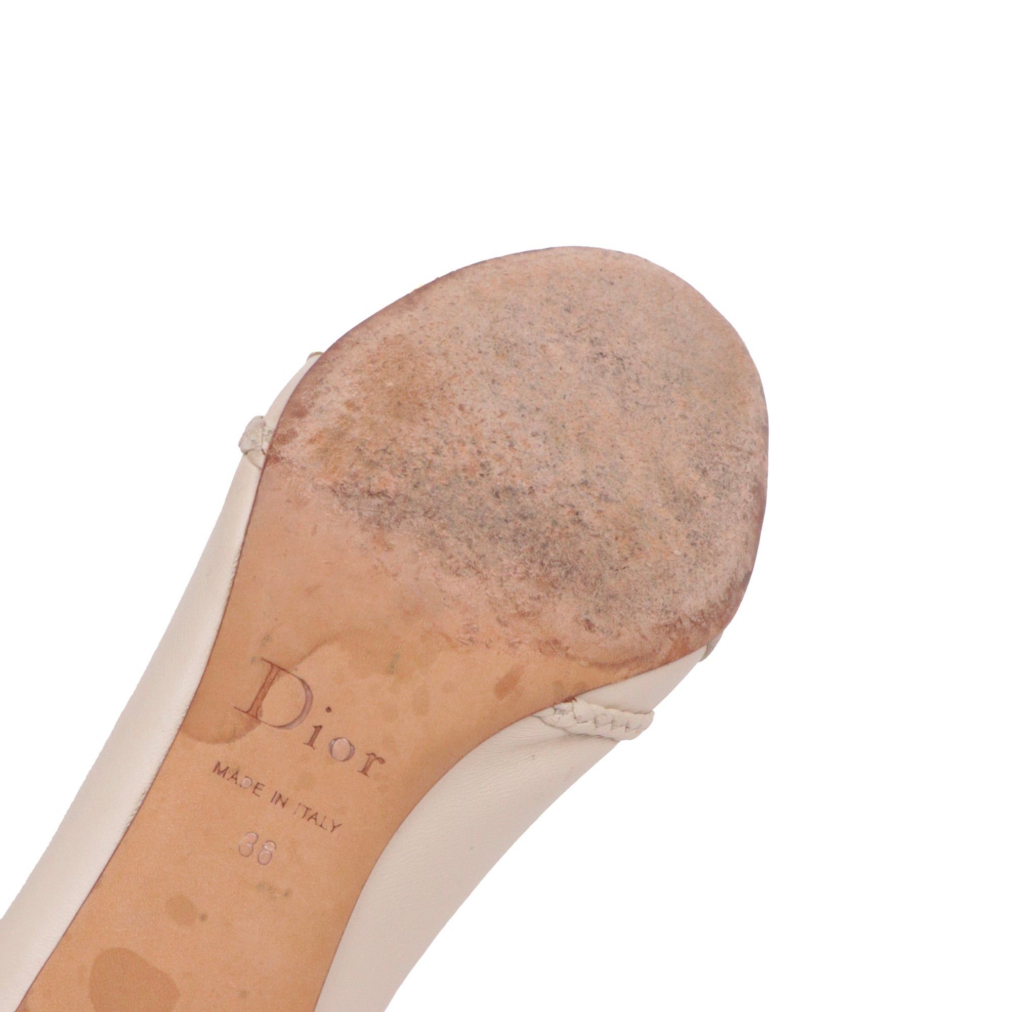 Dior DIOR - Babies dior pumps in beige leather Size US 5 / IT 35 - 5 Thumbnail