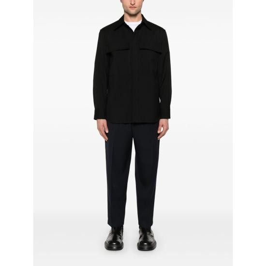Jil Sander JIL SANDER Men Long Tops J40159 J23DL0104 001 BLACK Size US M / EU 48-50 / 2 - 5 Thumbnail