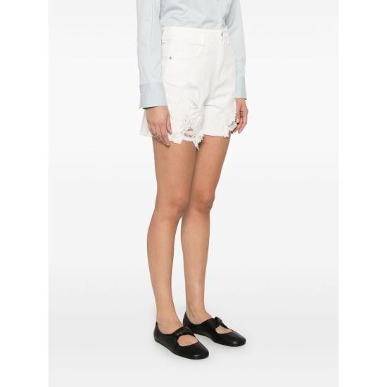 Ermanno Scervino ERMANNO SCERVINO Women Shorts & Burmudas D467P323IHRY 14300 WHITE Size 28" / US 6 / IT 42 - 5 Thumbnail