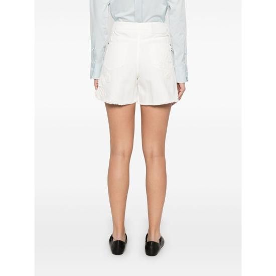 Ermanno Scervino ERMANNO SCERVINO Women Shorts & Burmudas D467P323IHRY 14300 WHITE Size 28" / US 6 / IT 42 - 2 Thumbnail