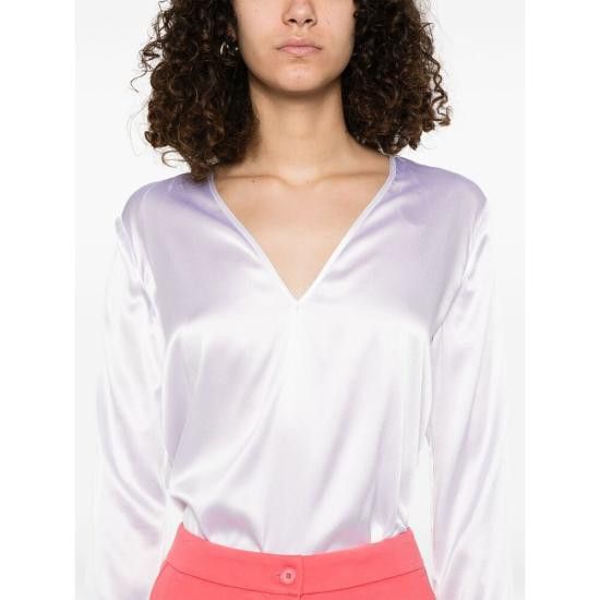 Pinko PINKO Women Blouses 104669 A2JR Z05 WHITE Size M / US 6-8 / IT 42-44 - 5 Thumbnail