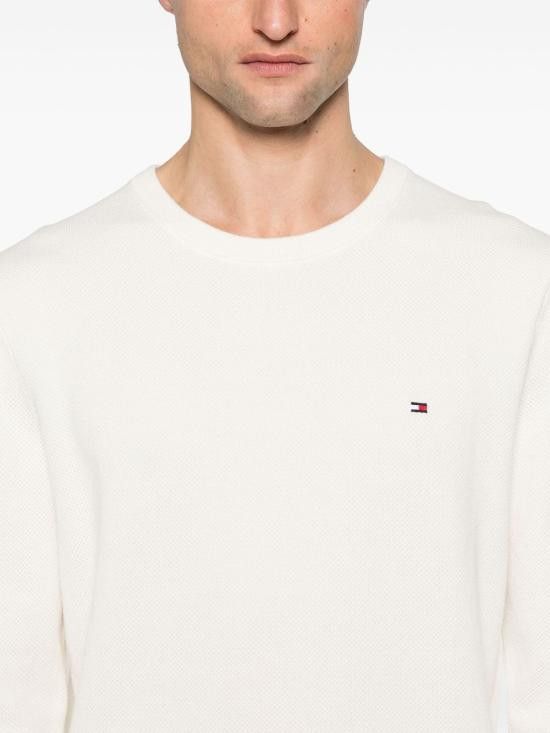 Tommy Hilfiger TOMMY HILFIGER Men Sweater MW0MW36347 ZOO White Size US S / EU 44-46 / 1 - 2 Thumbnail
