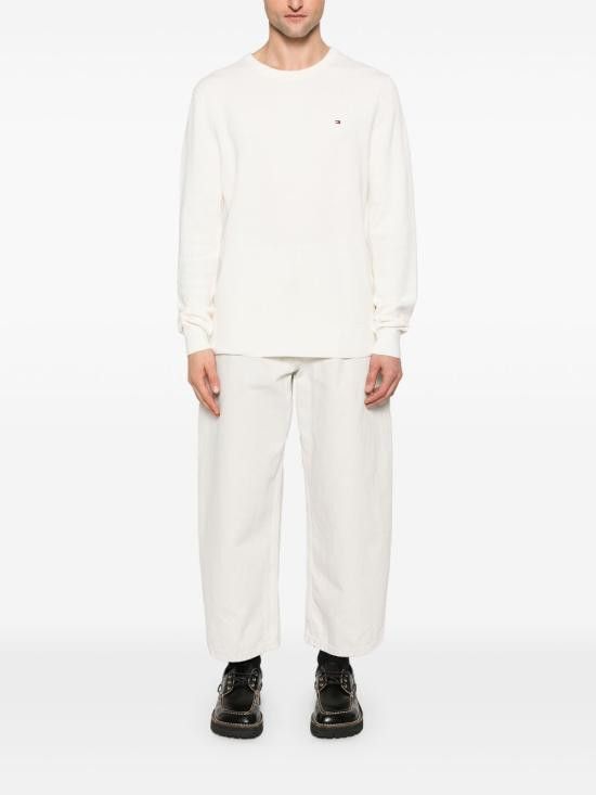Tommy Hilfiger TOMMY HILFIGER Men Sweater MW0MW36347 ZOO White Size US S / EU 44-46 / 1 - 4 Thumbnail