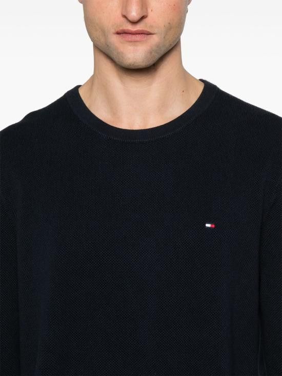 Tommy Hilfiger TOMMY HILFIGER Men Sweater MW0MW36347 DW5 Blue Size US XL / EU 56 / 4 - 4 Thumbnail