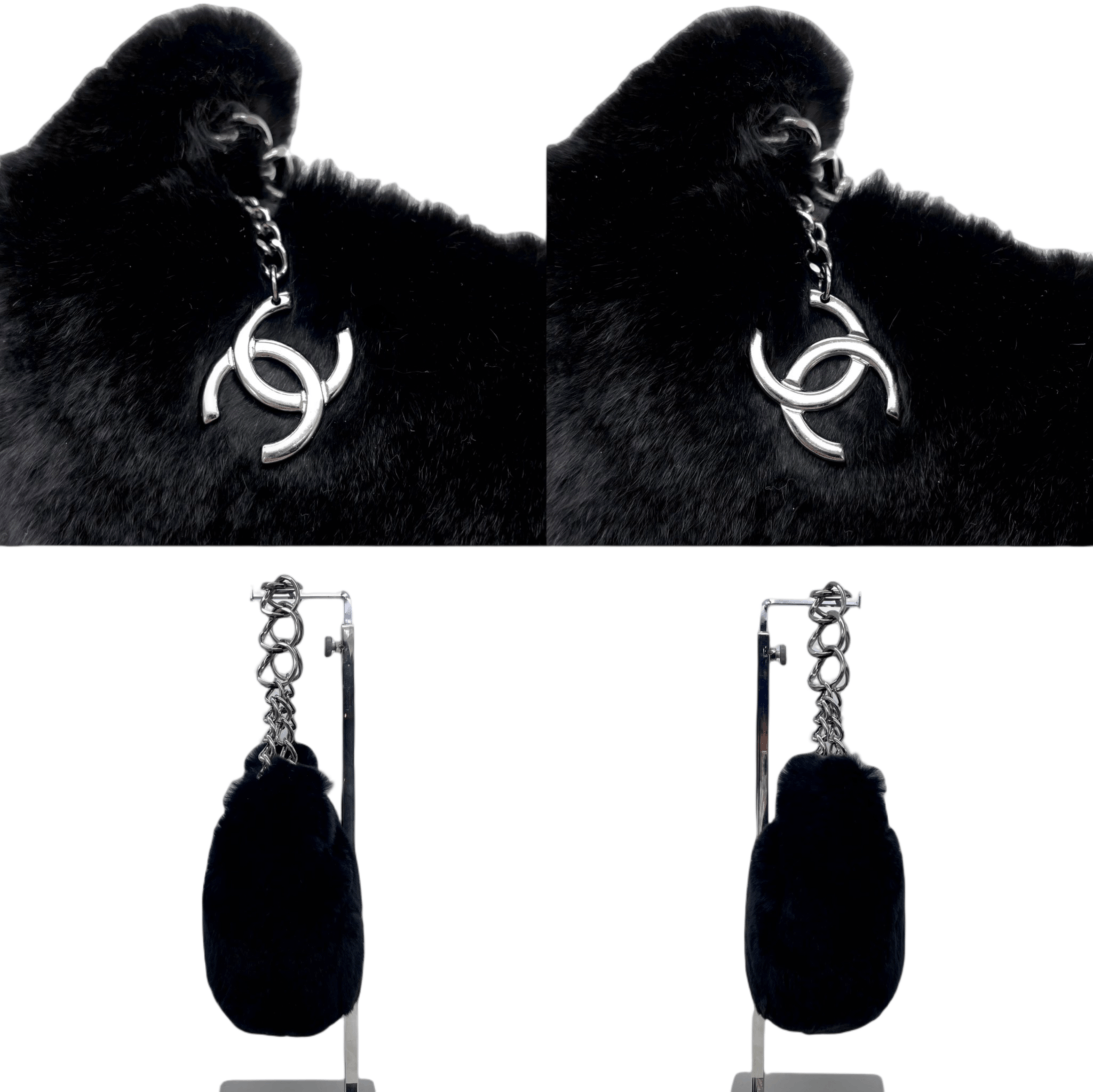 Chanel Chanel Coco Mark Pendant Rabbit Fur Chain Shoulder Bag Size ONE SIZE - 10 Thumbnail