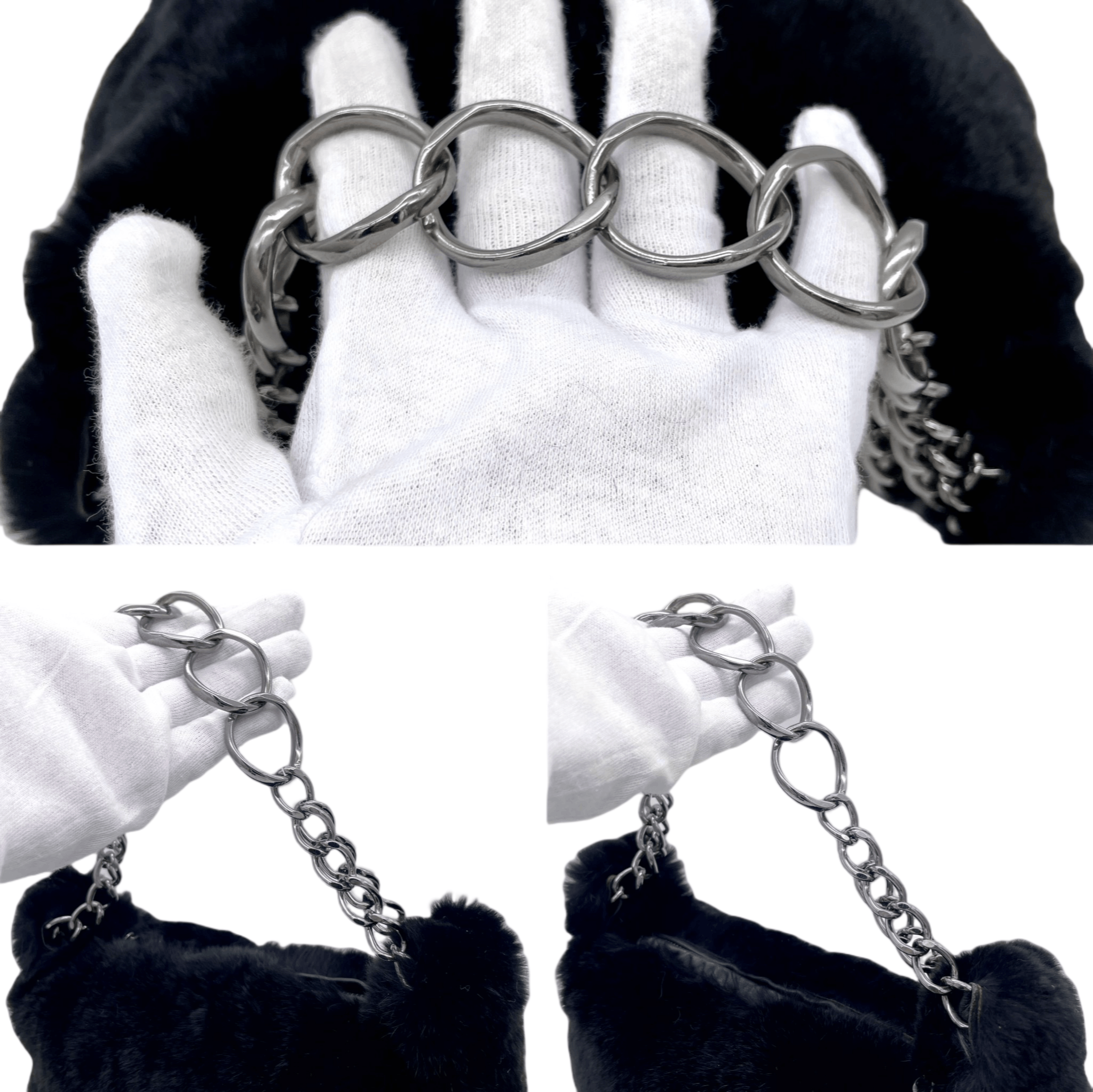 Chanel Chanel Coco Mark Pendant Rabbit Fur Chain Shoulder Bag Size ONE SIZE - 9 Thumbnail