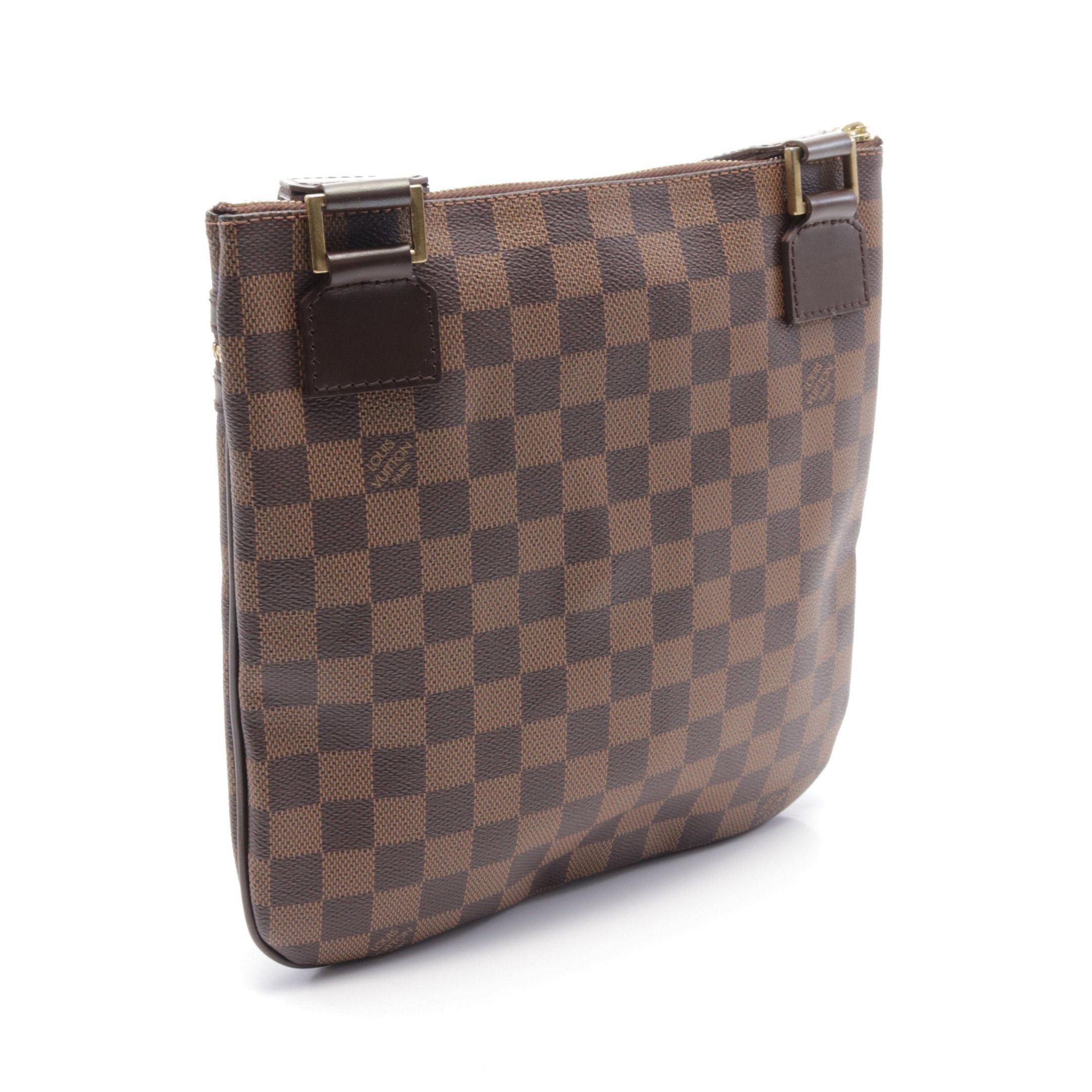 Louis Vuitton Louis Vuitton Pochette Bosforo Damier Ebene Shoulder Bag Leather Brown Size ONE SIZE - 2 Thumbnail