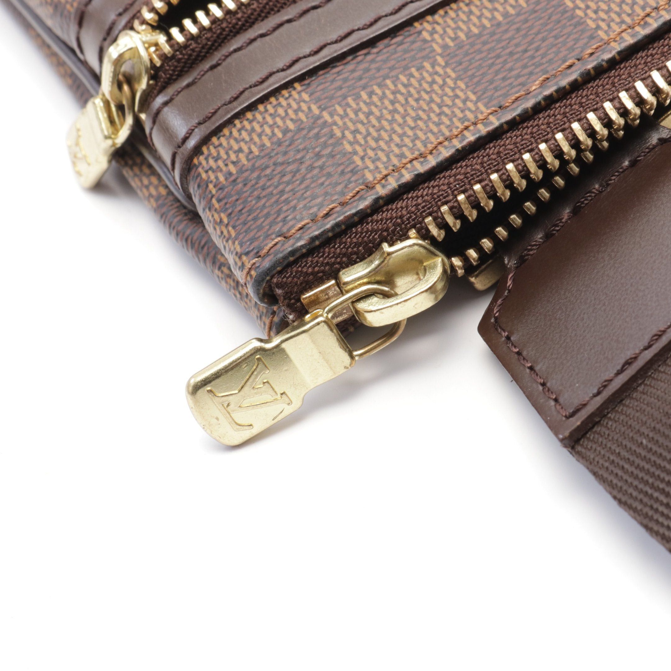 Louis Vuitton Louis Vuitton Pochette Bosforo Damier Ebene Shoulder Bag Leather Brown Size ONE SIZE - 7 Thumbnail