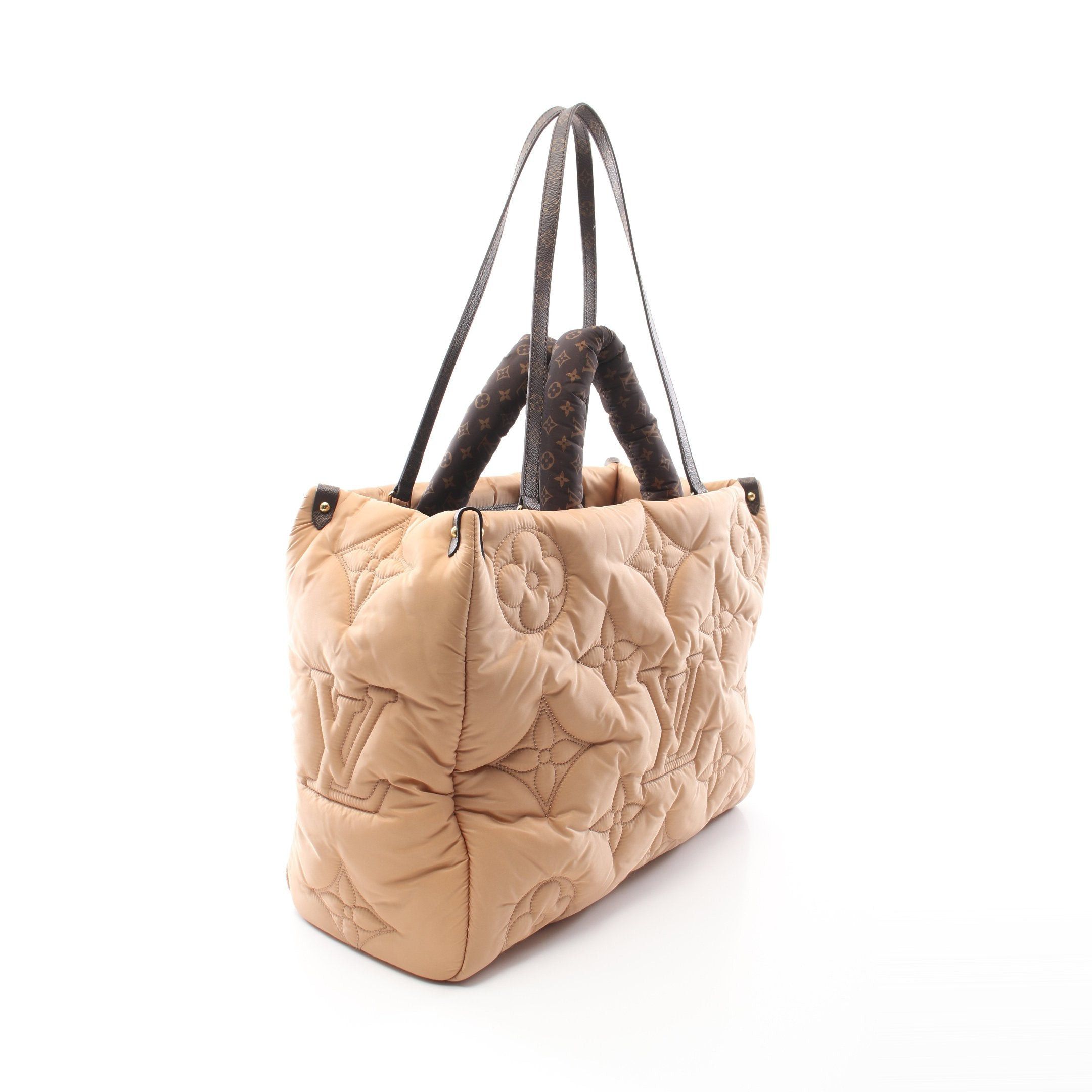 Louis Vuitton Louis Vuitton On-The-Go Gm Lv Pillow Shoulder Bag Tote Nylon Beige Brown Size ONE SIZE - 2 Thumbnail