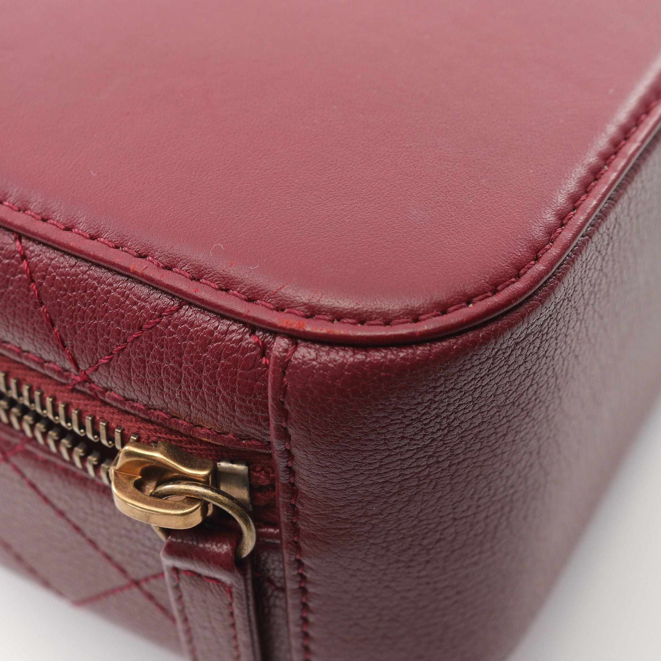 Chanel Chanel Matelasse Vanity Bag Chain Shoulder Leather Bordeaux Antique Gold Hardware Size ONE SIZE - 7 Thumbnail