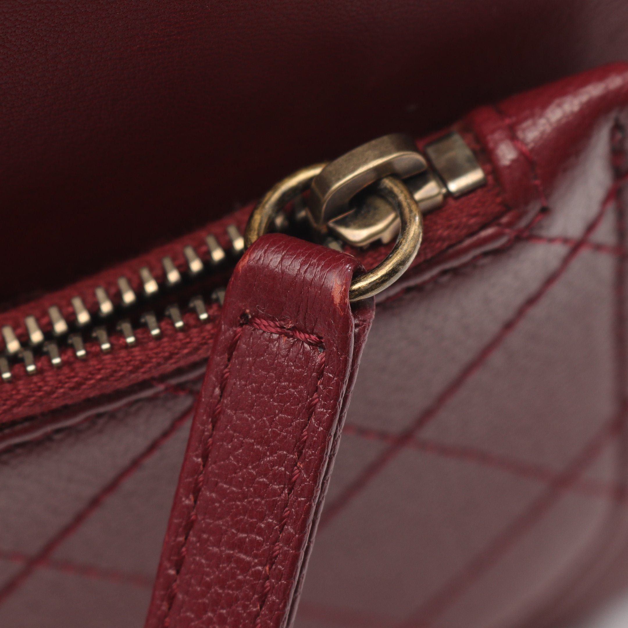 Chanel Chanel Matelasse Vanity Bag Chain Shoulder Leather Bordeaux Antique Gold Hardware Size ONE SIZE - 10 Thumbnail