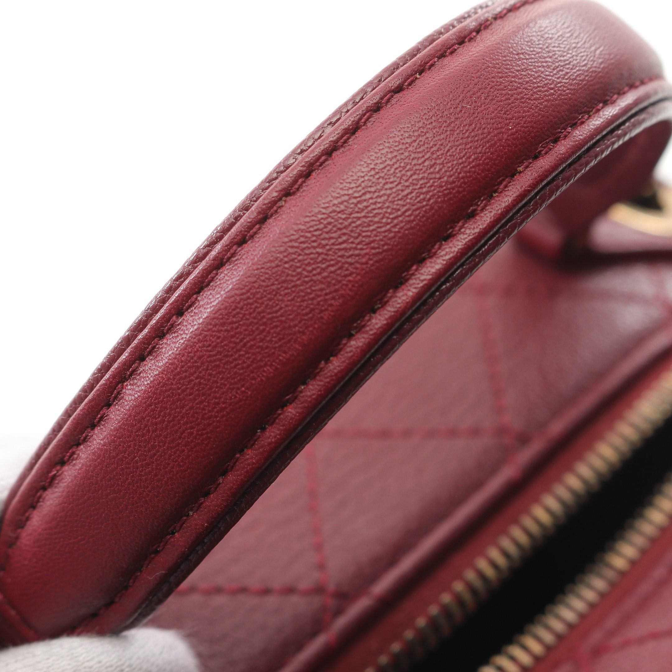 Chanel Chanel Matelasse Vanity Bag Chain Shoulder Leather Bordeaux Antique Gold Hardware Size ONE SIZE - 9 Thumbnail