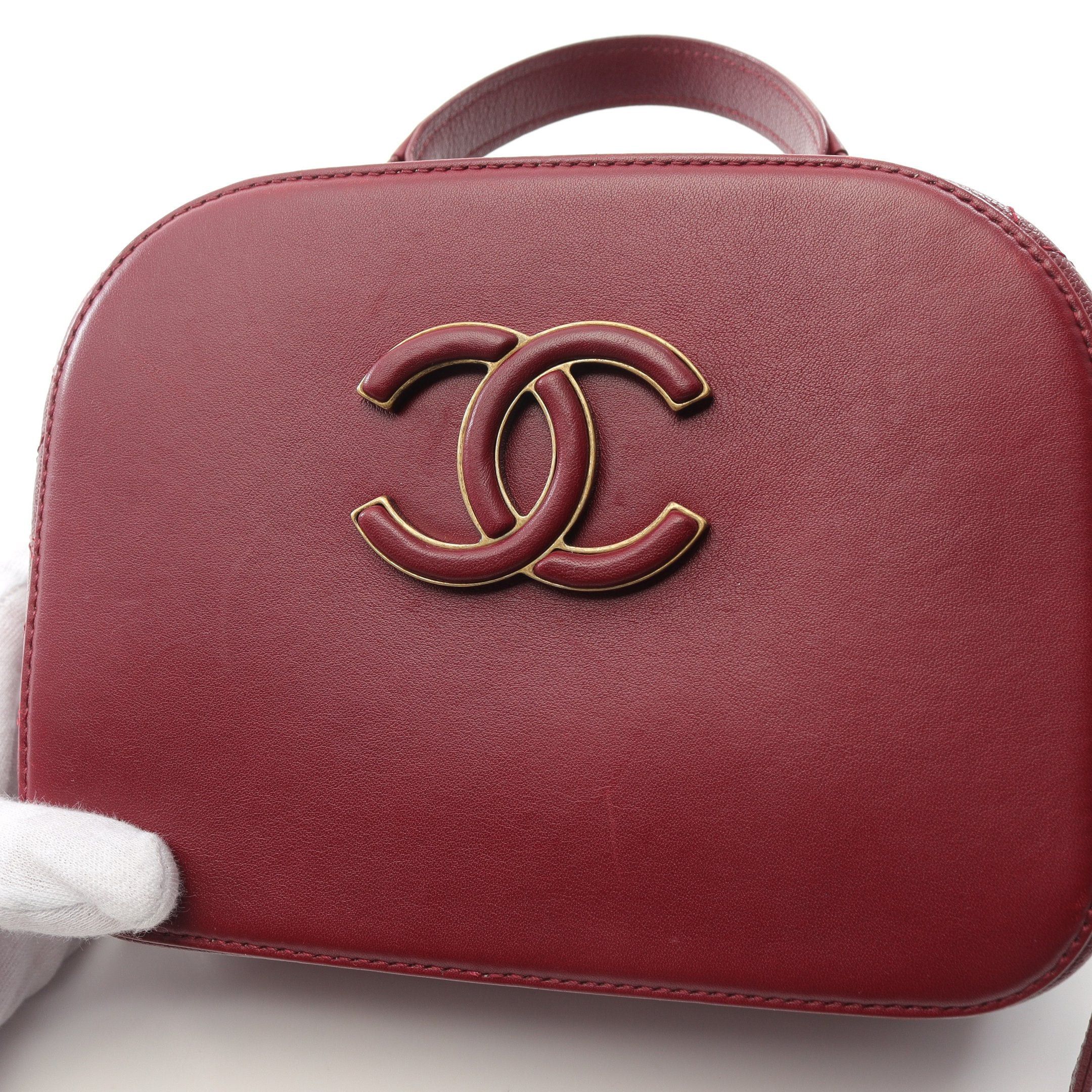 Chanel Chanel Matelasse Vanity Bag Chain Shoulder Leather Bordeaux Antique Gold Hardware Size ONE SIZE - 8 Thumbnail