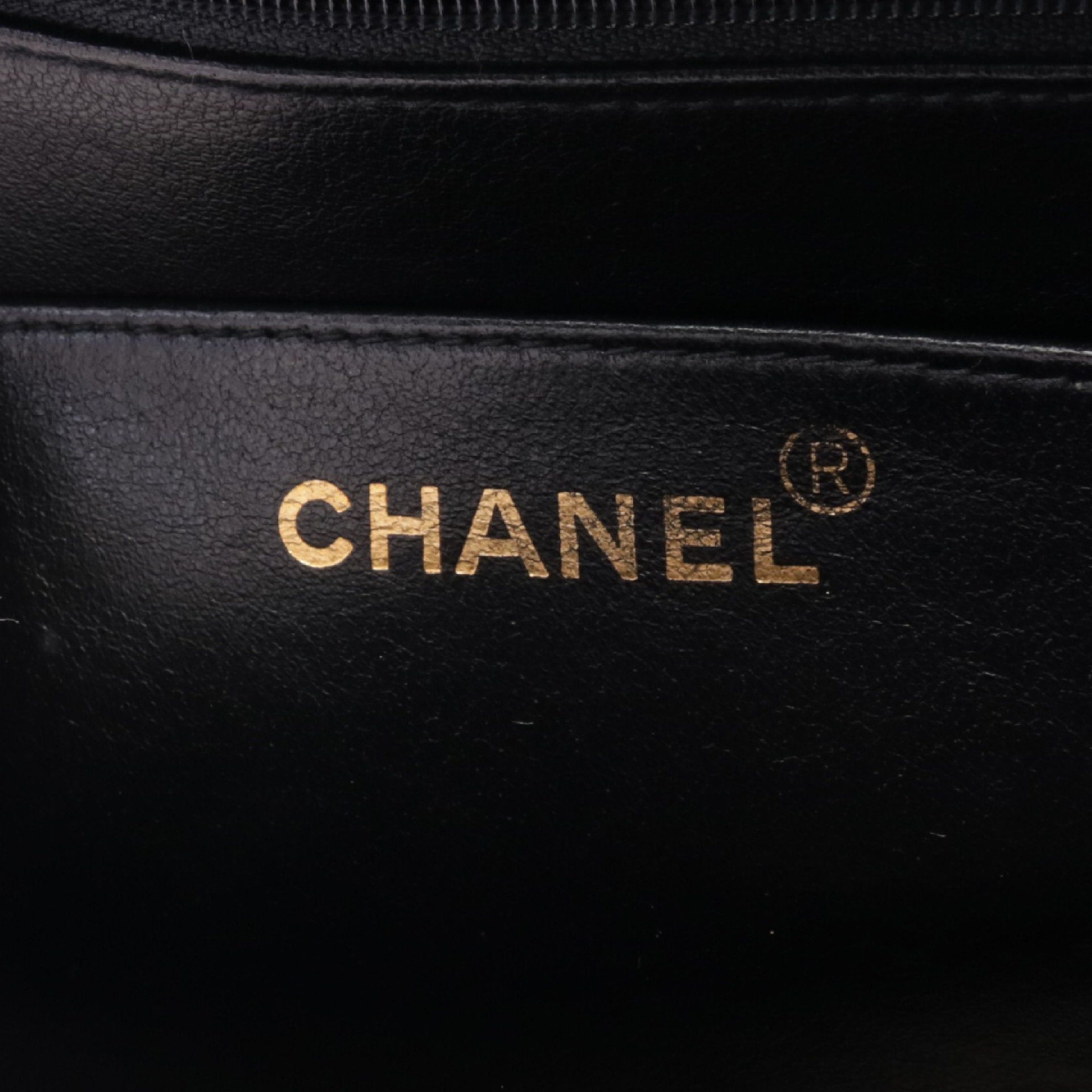 Chanel Chanel Decamatlassé 30 Classic Large Double Flap Chain Shoulder Bag Lambskin Black Gold Hardware Size ONE SIZE - 4 Thumbnail