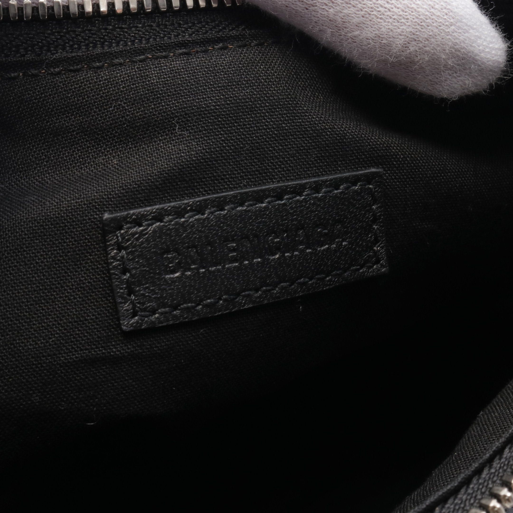 Balenciaga Balenciaga Le Cagole Xs Shoulder Bag Leather Black Rhinestone Size ONE SIZE - 4 Thumbnail