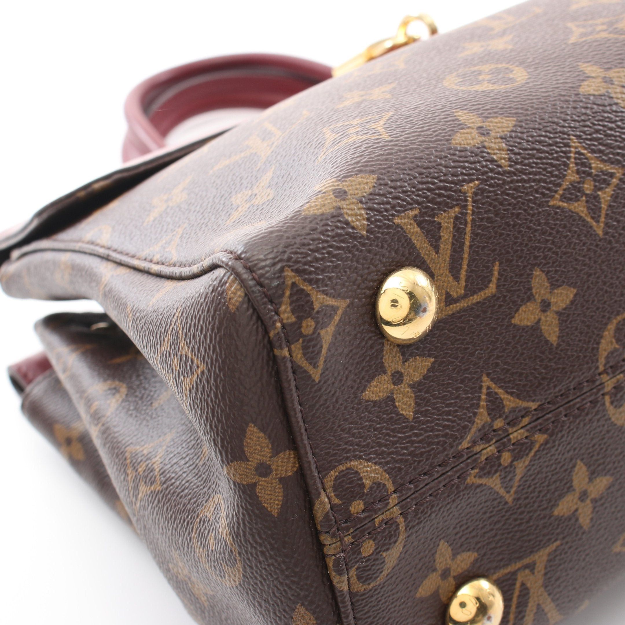 Louis Vuitton Louis Vuitton Venus Leysin Monogram Handbag Tote Bag Leather Brown Bordeaux Size ONE SIZE - 8 Thumbnail