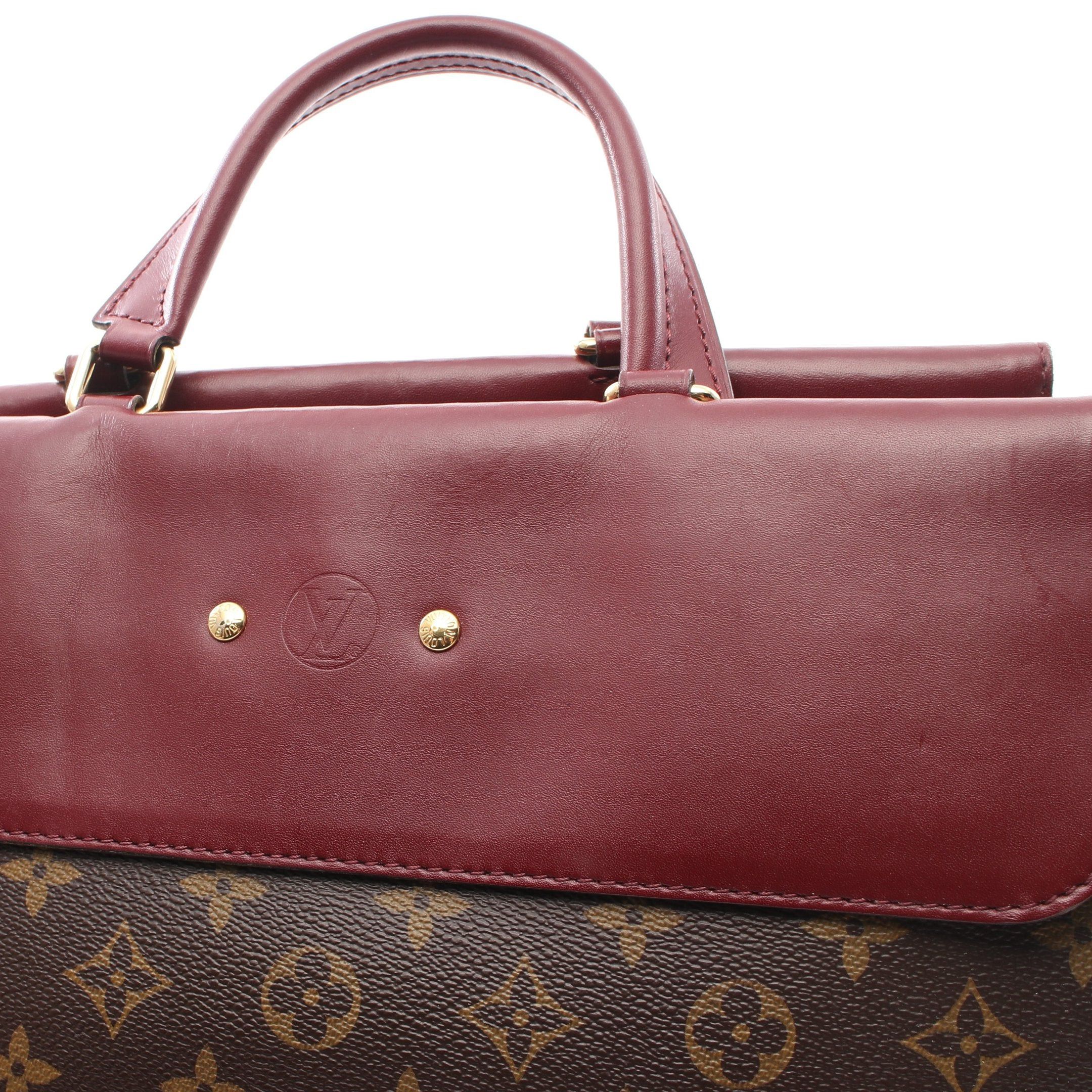 Louis Vuitton Louis Vuitton Venus Leysin Monogram Handbag Tote Bag Leather Brown Bordeaux Size ONE SIZE - 10 Thumbnail