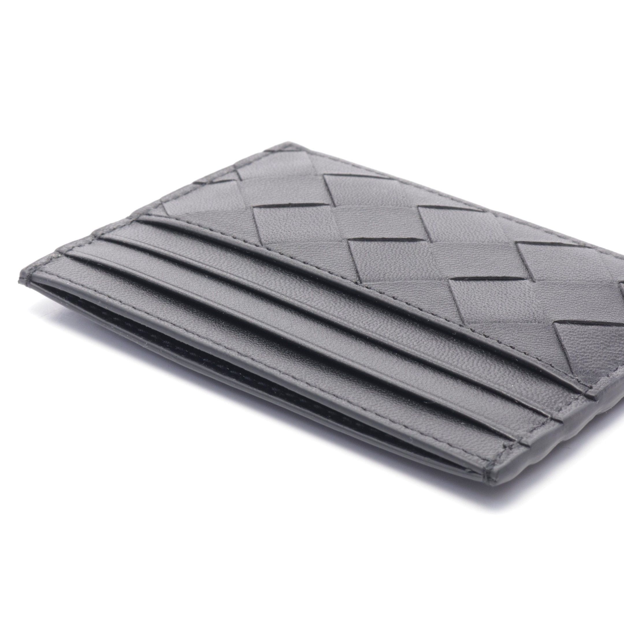 Bottega Veneta Bottega Veneta Intrecciato Card Case Leather Black Size ONE SIZE - 3 Thumbnail
