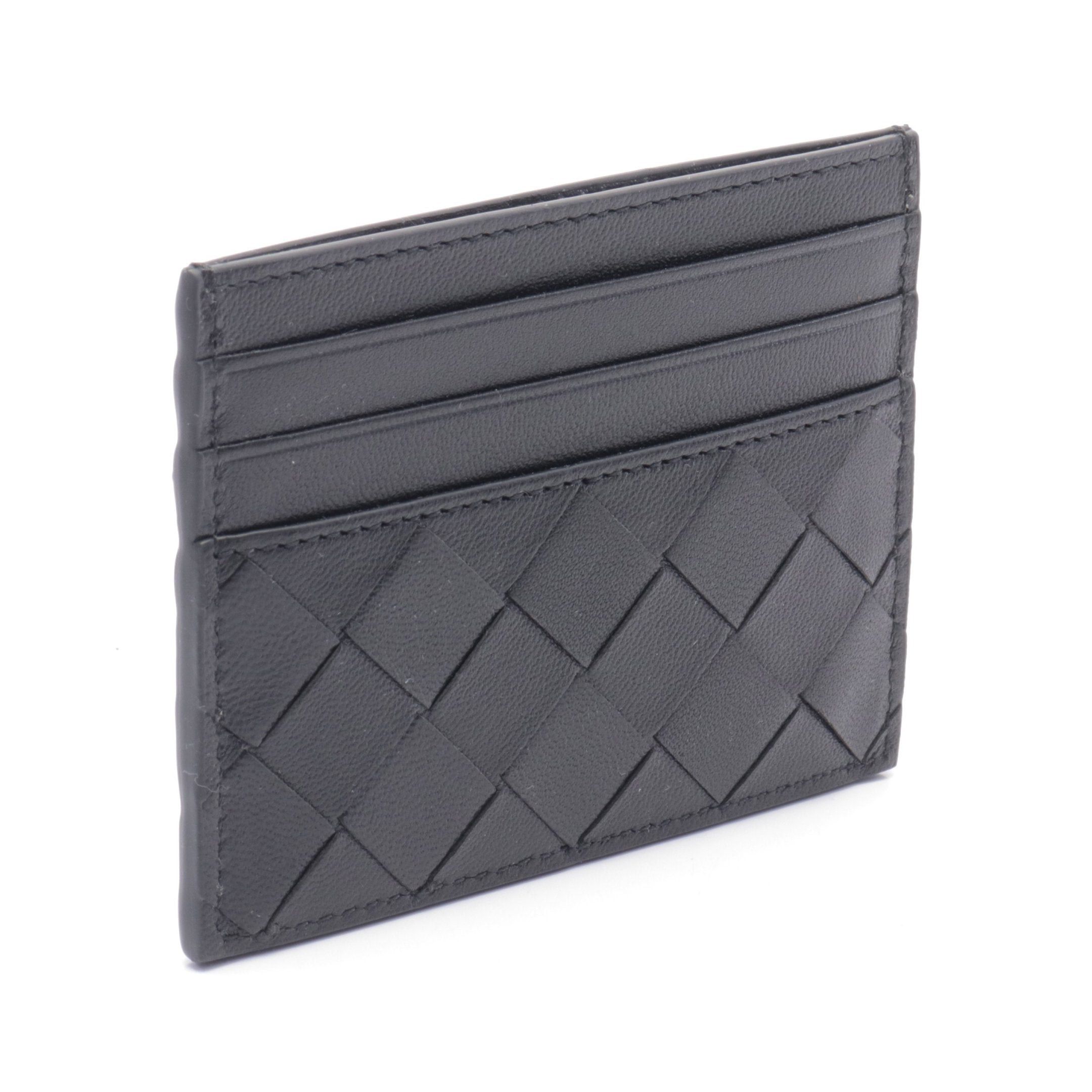 Bottega Veneta Bottega Veneta Intrecciato Card Case Leather Black Size ONE SIZE - 2 Thumbnail