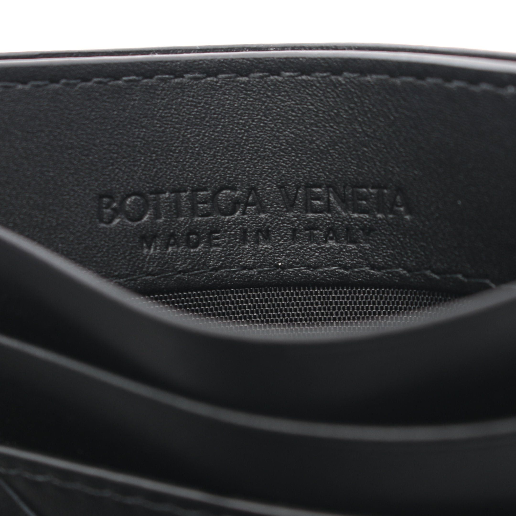 Bottega Veneta Bottega Veneta Intrecciato Card Case Leather Black Size ONE SIZE - 4 Thumbnail