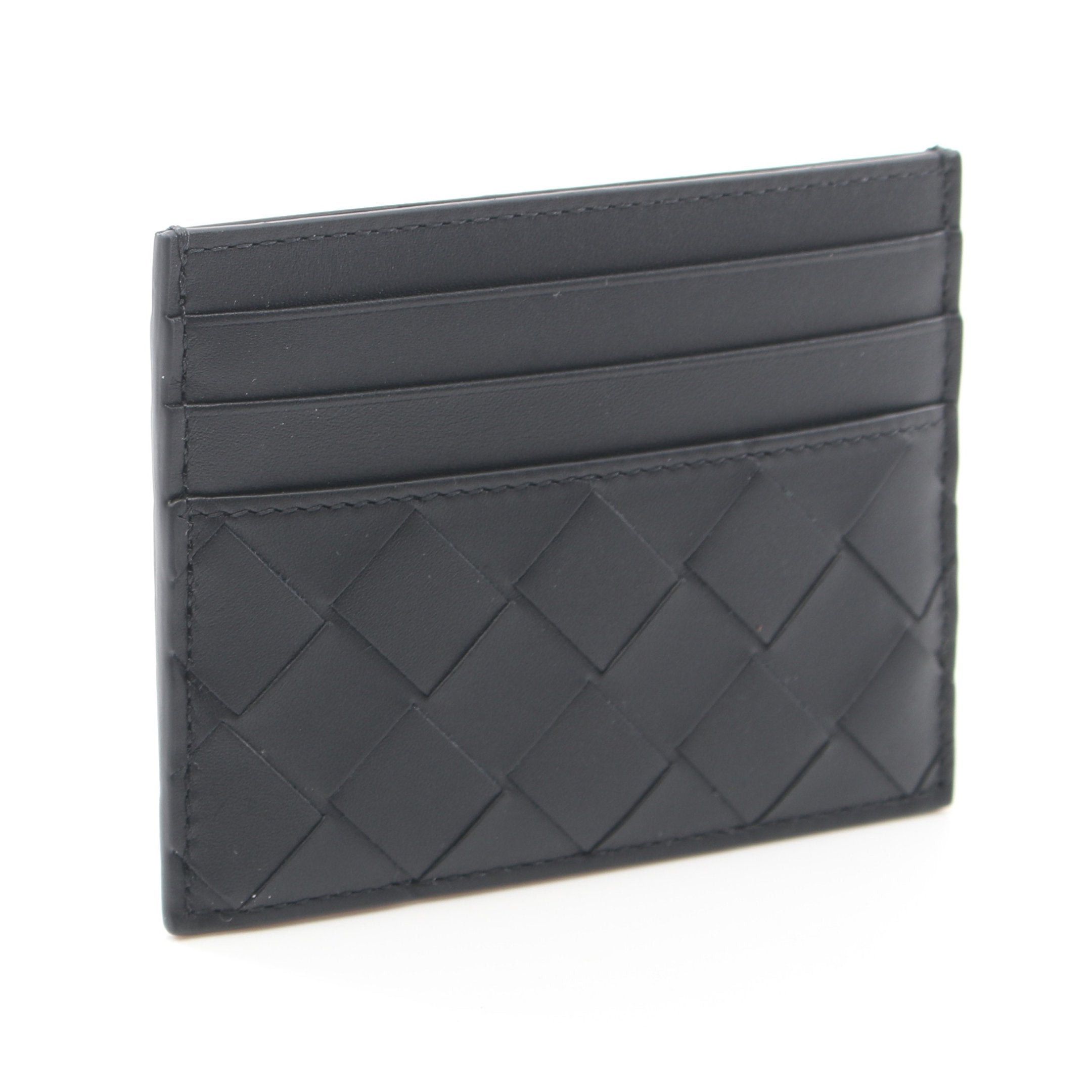 Bottega Veneta Bottega Veneta Intrecciato Card Case Leather Black Size ONE SIZE - 2 Thumbnail
