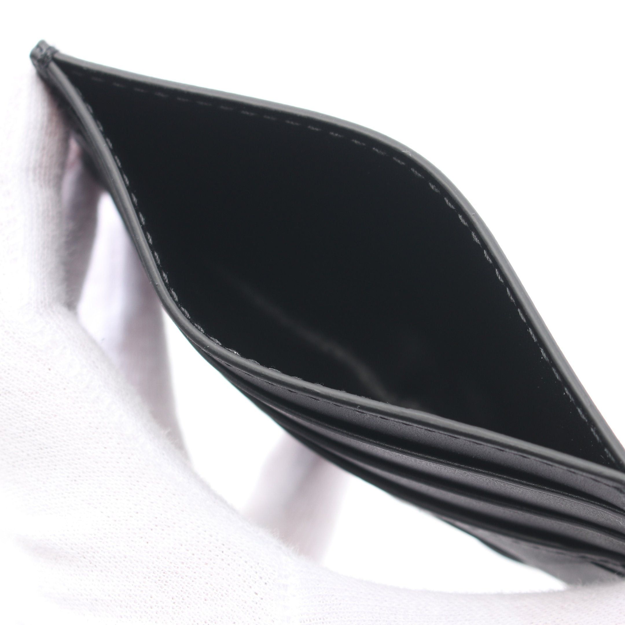 Bottega Veneta Bottega Veneta Intrecciato Card Case Leather Black Size ONE SIZE - 3 Thumbnail
