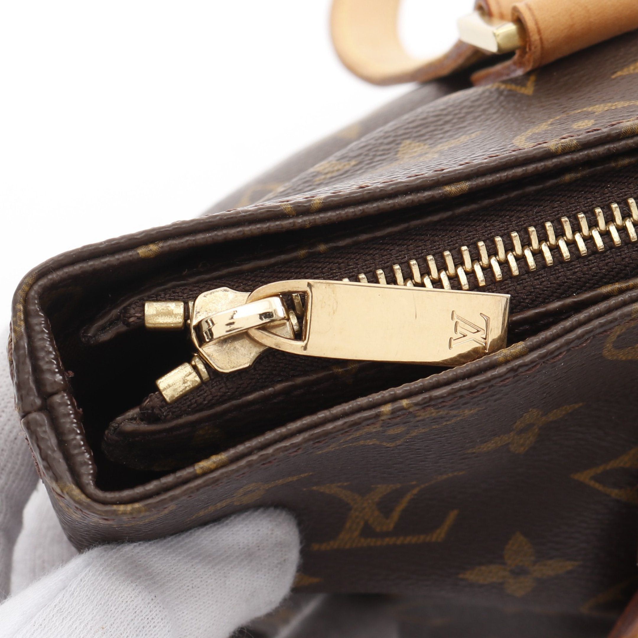 Louis Vuitton Louis Vuitton Cabas Piano Monogram Shoulder Bag Leather Brown Size ONE SIZE - 8 Thumbnail