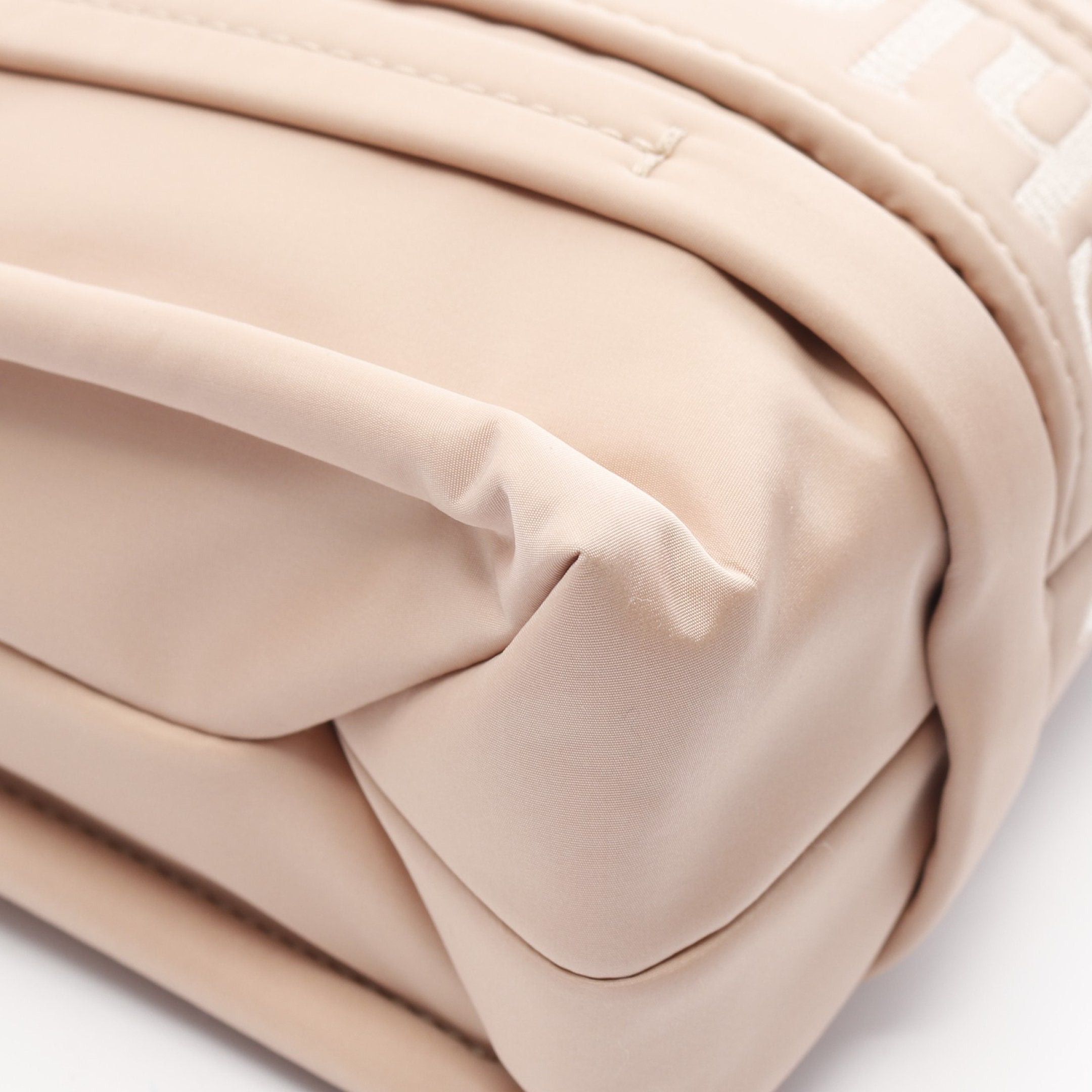 Chloe Chloe Woody Small Handbag Tote Bag Nylon Pink Beige Size ONE SIZE - 6 Thumbnail