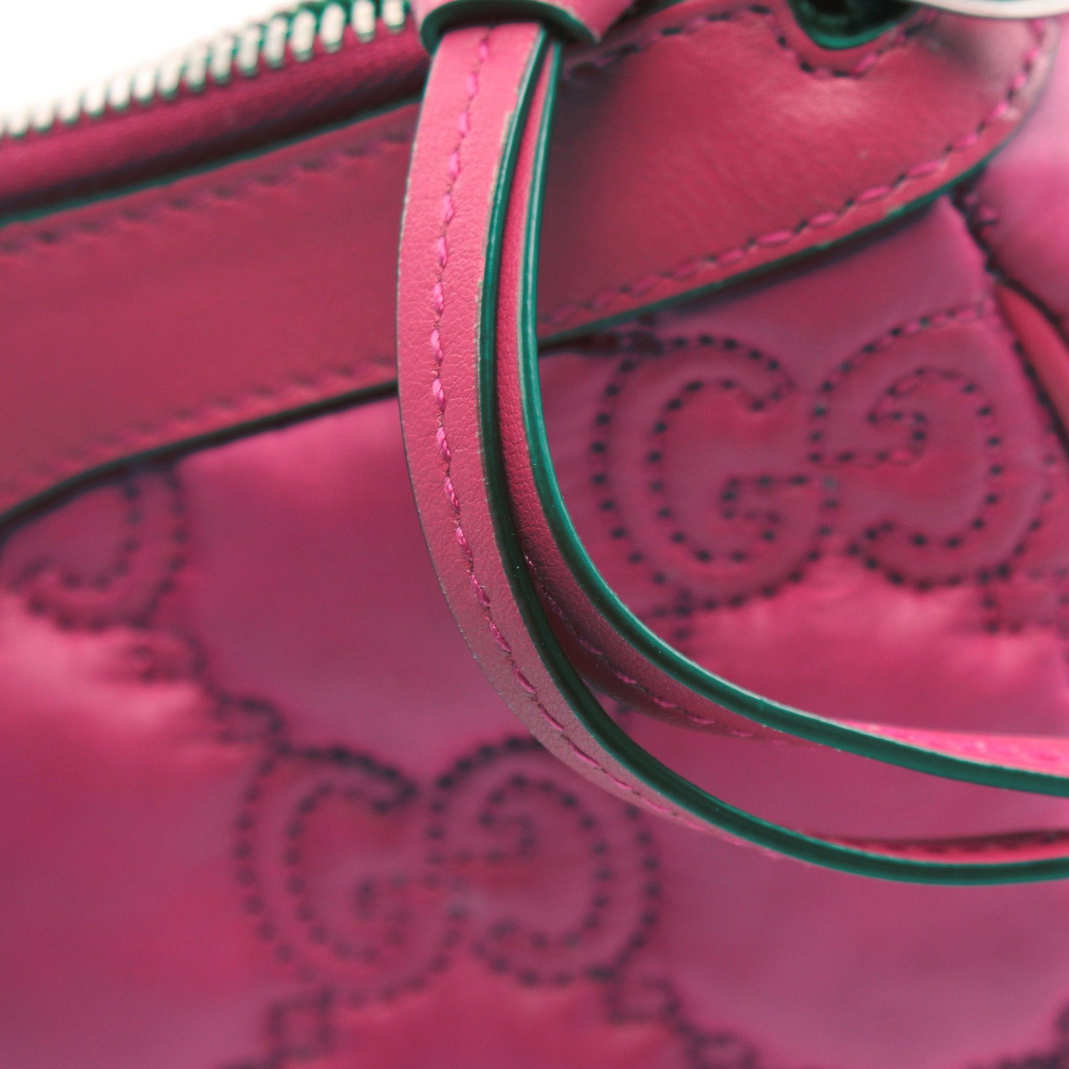 Gucci Gucci Gg Matelasse Chain Handbag Nylon Leather Pink Purple Size ONE SIZE - 5 Thumbnail