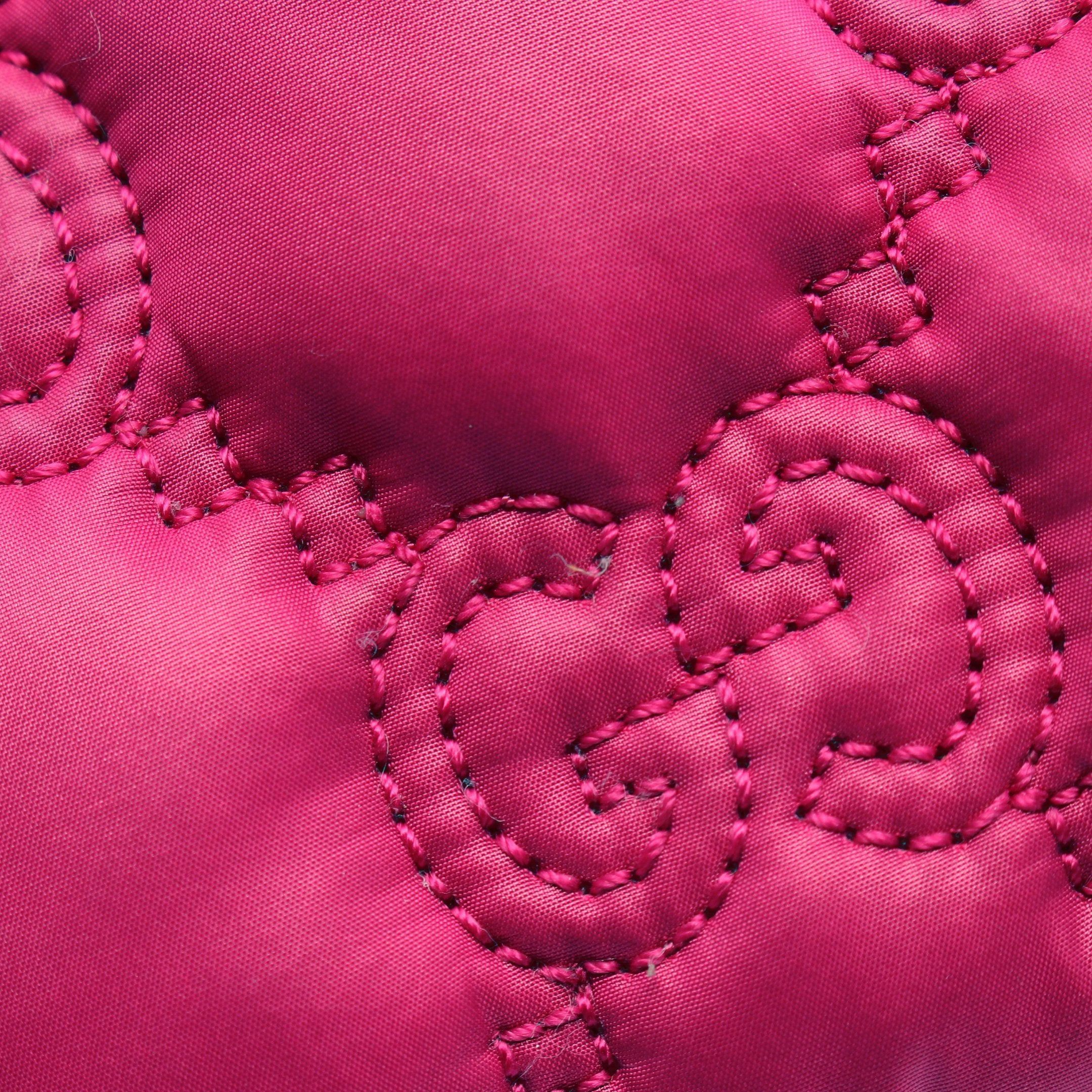 Gucci Gucci Gg Matelasse Chain Handbag Nylon Leather Pink Purple Size ONE SIZE - 8 Thumbnail