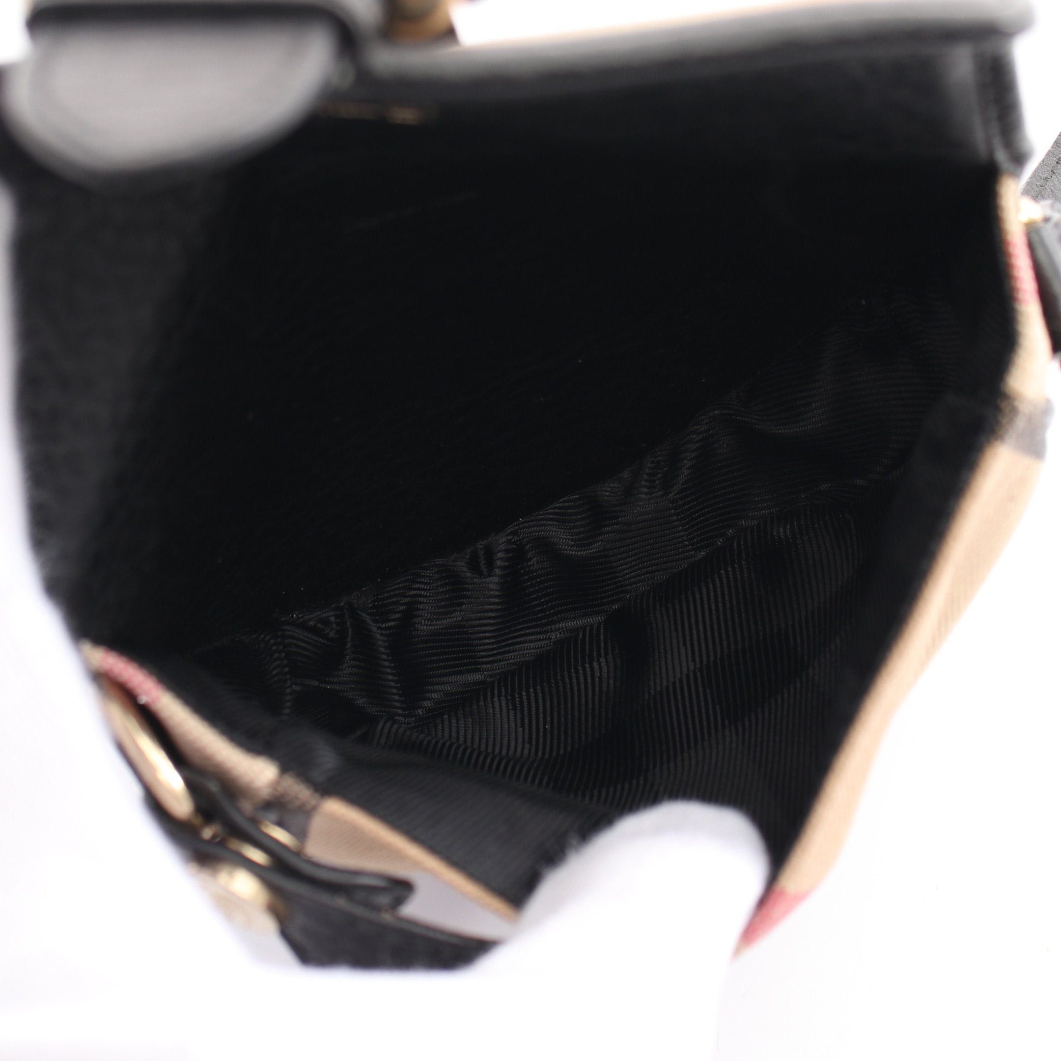 Burberry Burberry Nova Check Shoulder Bag Canvas Leather Beige Black Red Size ONE SIZE - 3 Thumbnail