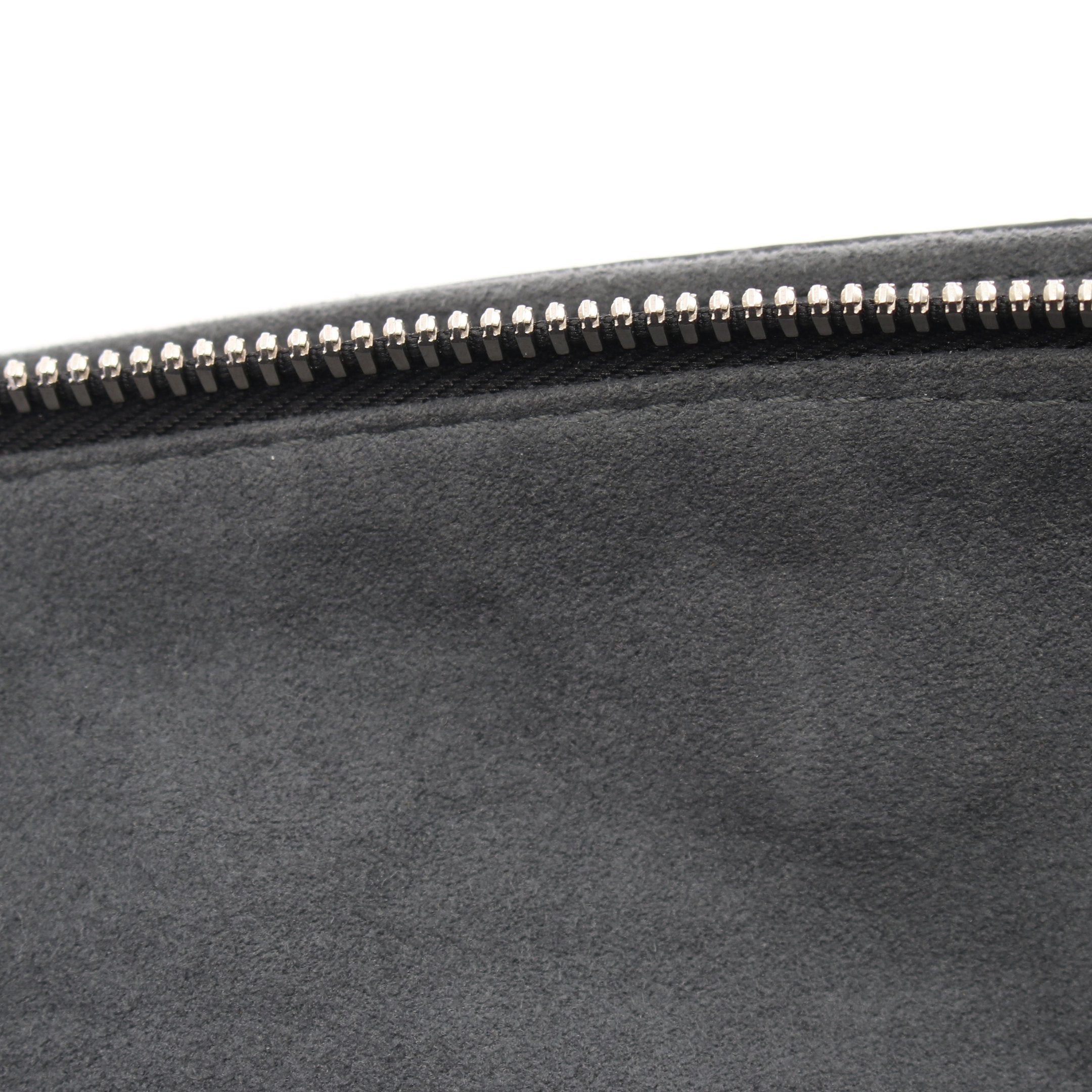Louis Vuitton Louis Vuitton Omea Haumea Mahina Noir Handbag Leather Black Size ONE SIZE - 6 Thumbnail