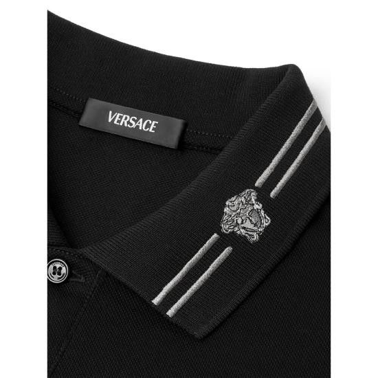 Versace VERSACE Men Polo Shirts 1A13463 1013906 1B000 BLACK Size US M / EU 48-50 / 2 - 2 Thumbnail