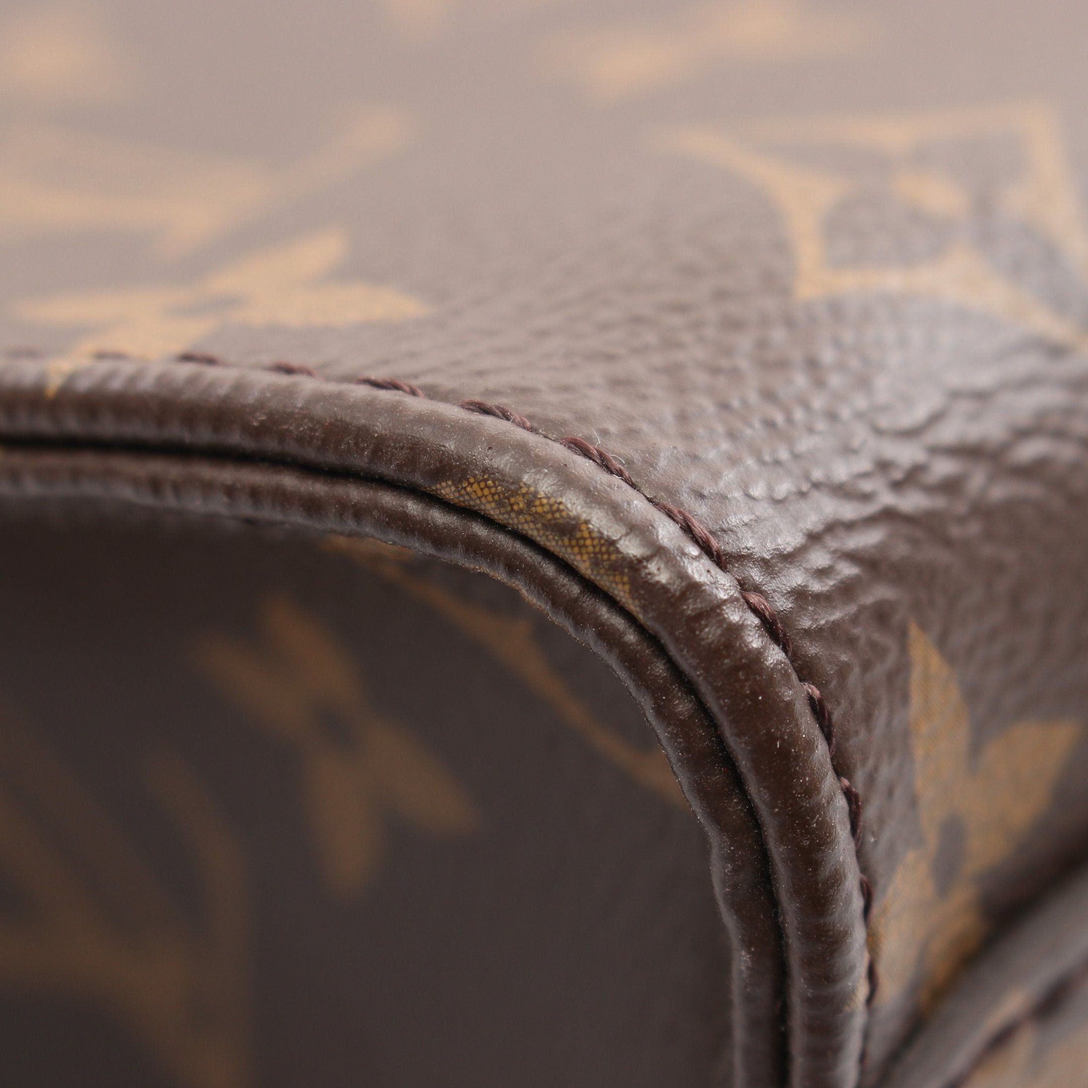 Louis Vuitton Louis Vuitton Sac Plat Pm Monogram Handbag Tote Bag Leather Brown Size ONE SIZE - 5 Thumbnail