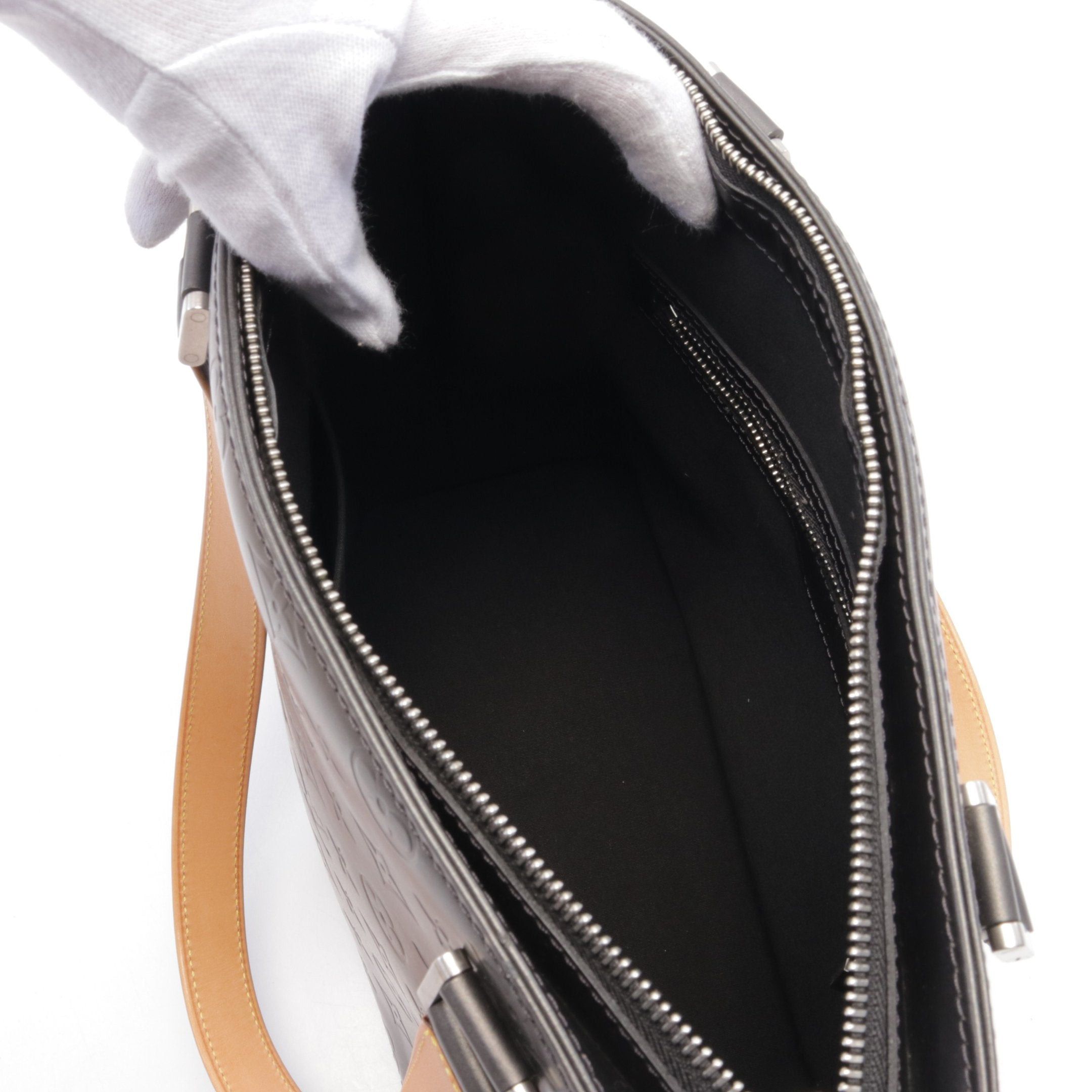 Louis Vuitton Louis Vuitton Stockton Monogram Mat Noir Handbag Leather Black Size ONE SIZE - 3 Thumbnail