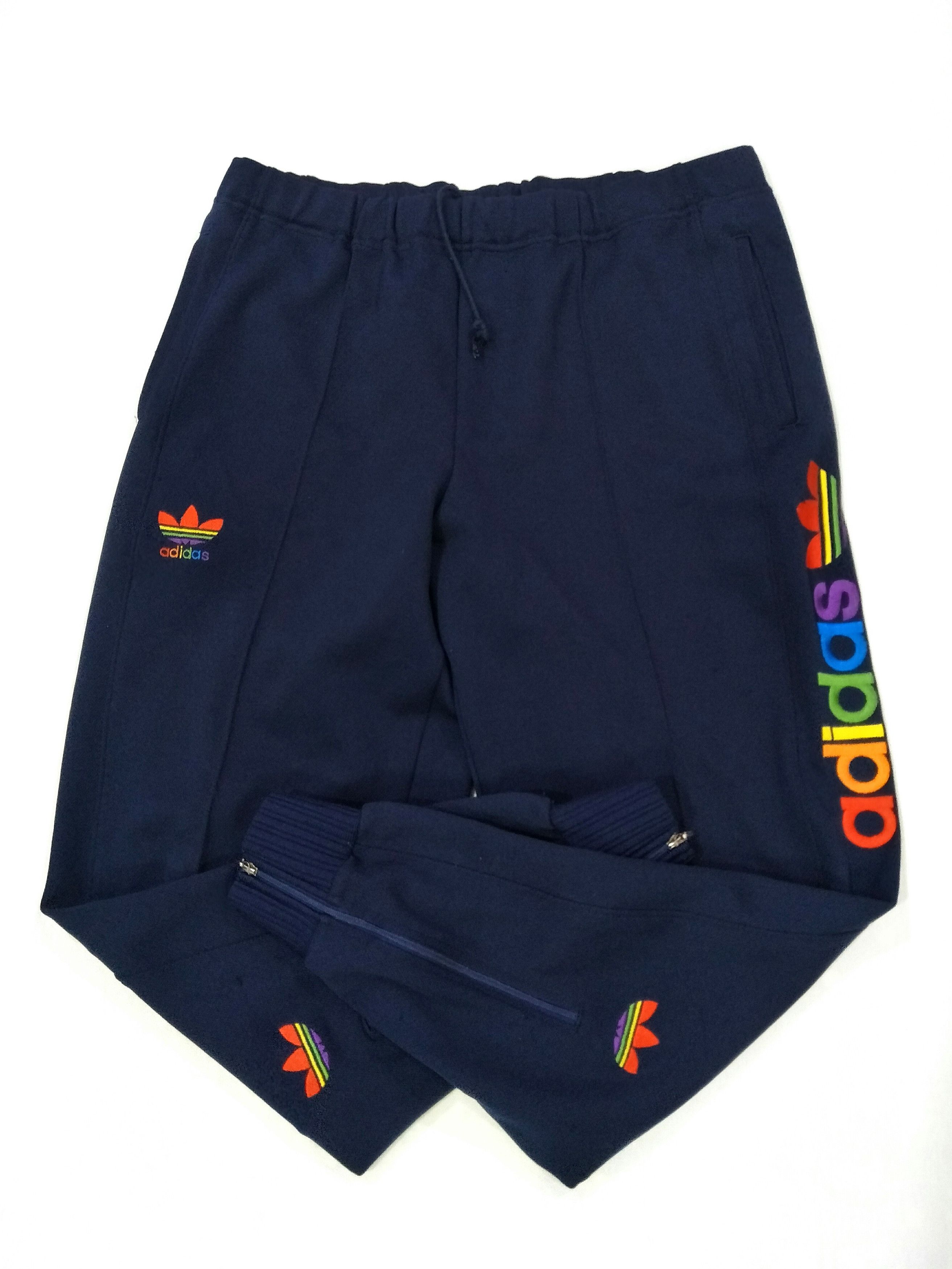 🔴Need Gone Today🔴 Vintage Adidas Embroidery Logo Multicolour / Colourfull Spell Out