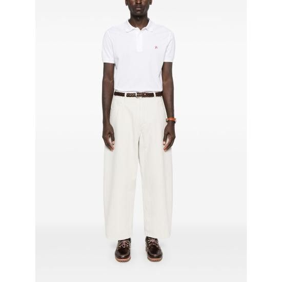 Isaia ISAIA Men Polo Shirts JP003 MCT371 000 WHITE Size US XXL / EU 58 / 5 - 2 Thumbnail