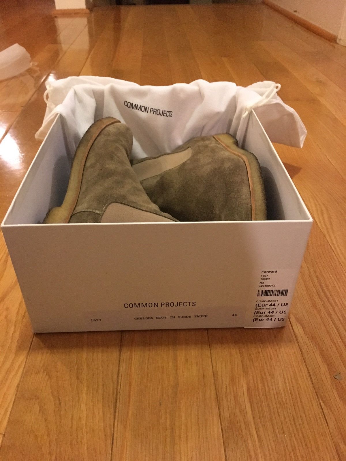 Common Projects Taupe Suede Chelsea Boots - Final Drop Size US 11 / EU 44 - 5 Thumbnail