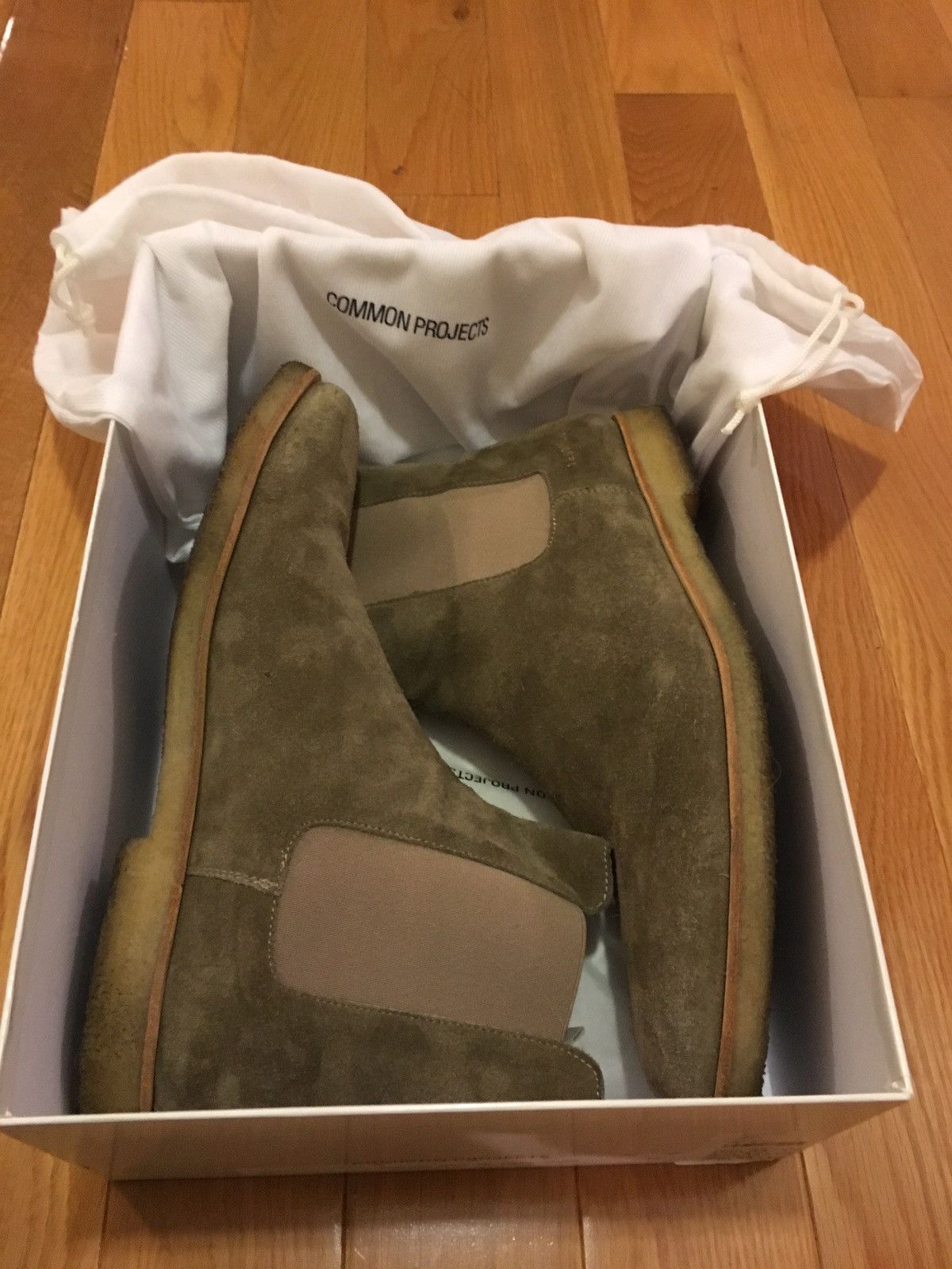 Common Projects Taupe Suede Chelsea Boots - Final Drop Size US 11 / EU 44 - 4 Thumbnail