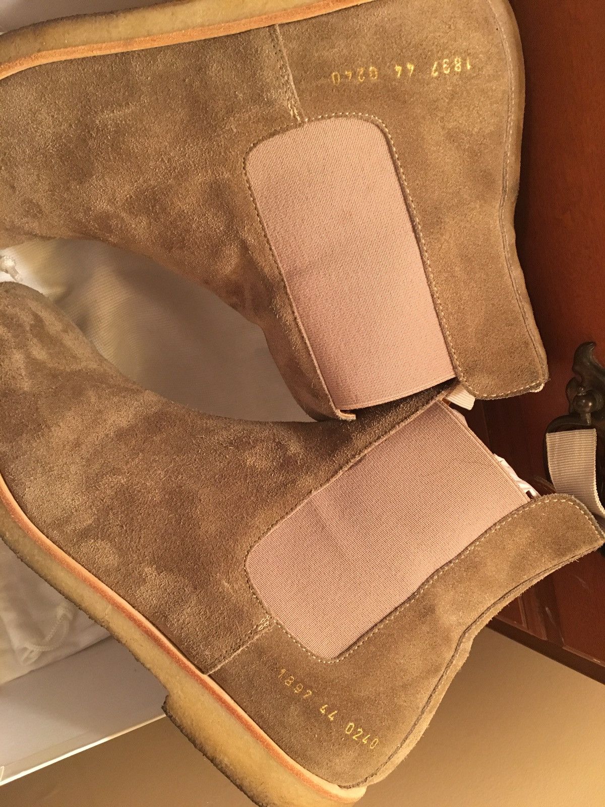 Common Projects Taupe Suede Chelsea Boots - Final Drop Size US 11 / EU 44 - 8 Thumbnail