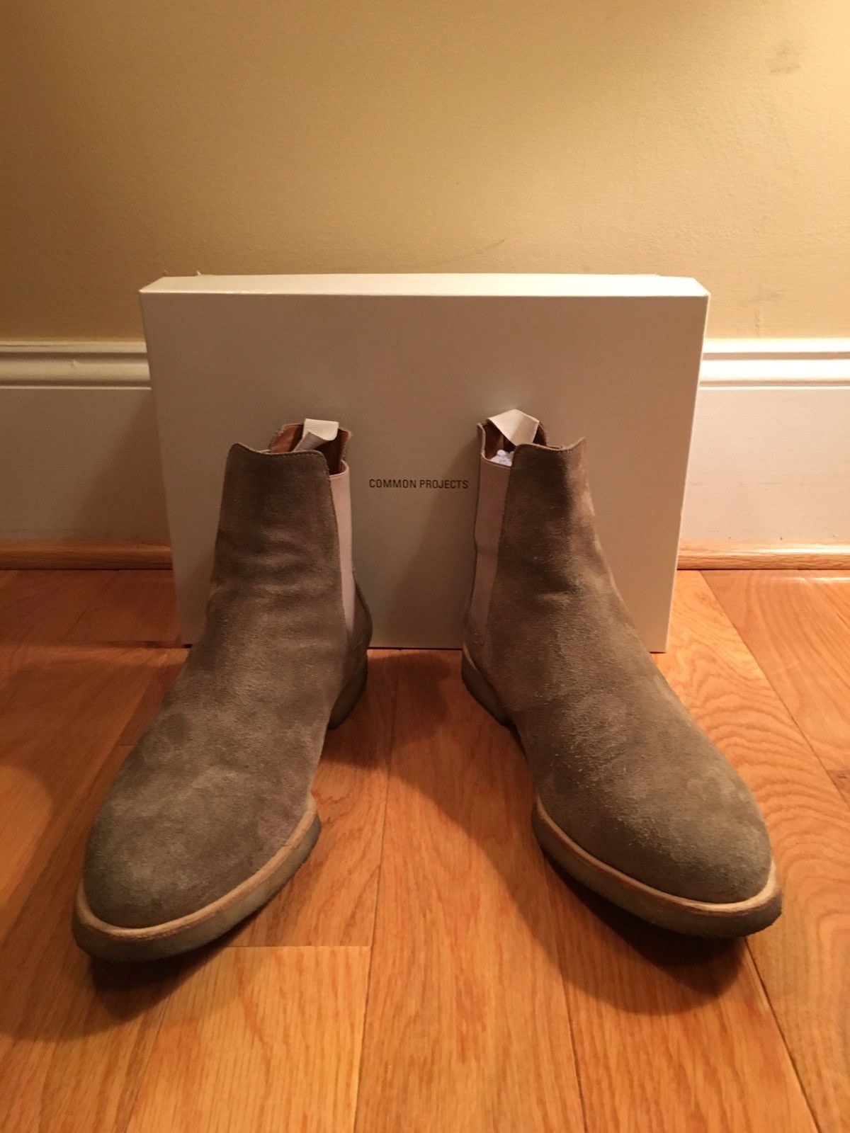 Common Projects Taupe Suede Chelsea Boots - Final Drop Size US 11 / EU 44 - 2 Thumbnail