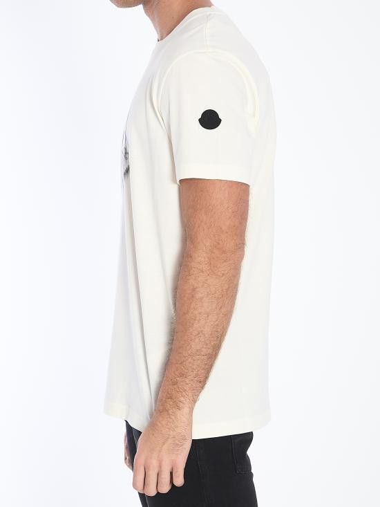 Moncler MONCLER Men T-Shirts 8C00004 WHITE Size US XL / EU 56 / 4 - 3 Thumbnail