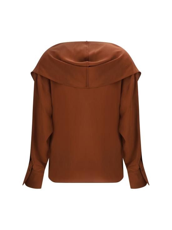 Petar Petrov PETAR PETROV Women Shirts S25B12 REDISHBROW BROWN Size S / US 4 / IT 40 - 2 Thumbnail