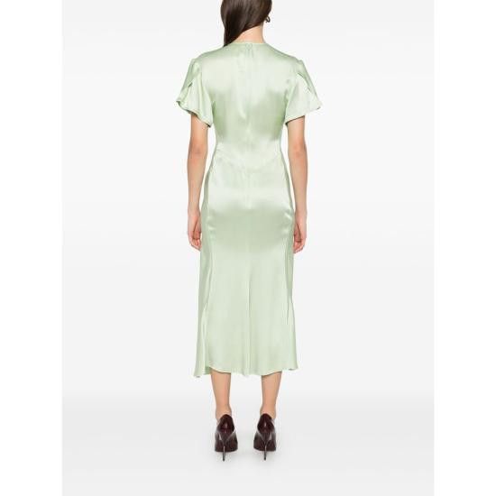 Victoria Beckham VICTORIA BECKHAM Women Dresses 1125WDR005195D JADE GREEN Size M / US 6-8 / IT 42-44 - 3 Thumbnail