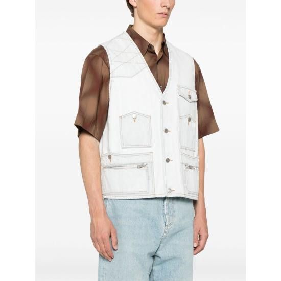 Bally BALLY Men Vests MOU09V CO371 U589 BLUE Size US M / EU 48-50 / 2 - 3 Thumbnail