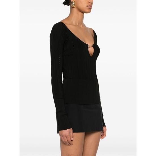 Jacquemus JACQUEMUS Women Jackets 241KN357 2358 990 BLACK Size M / US 6-8 / IT 42-44 - 3 Thumbnail