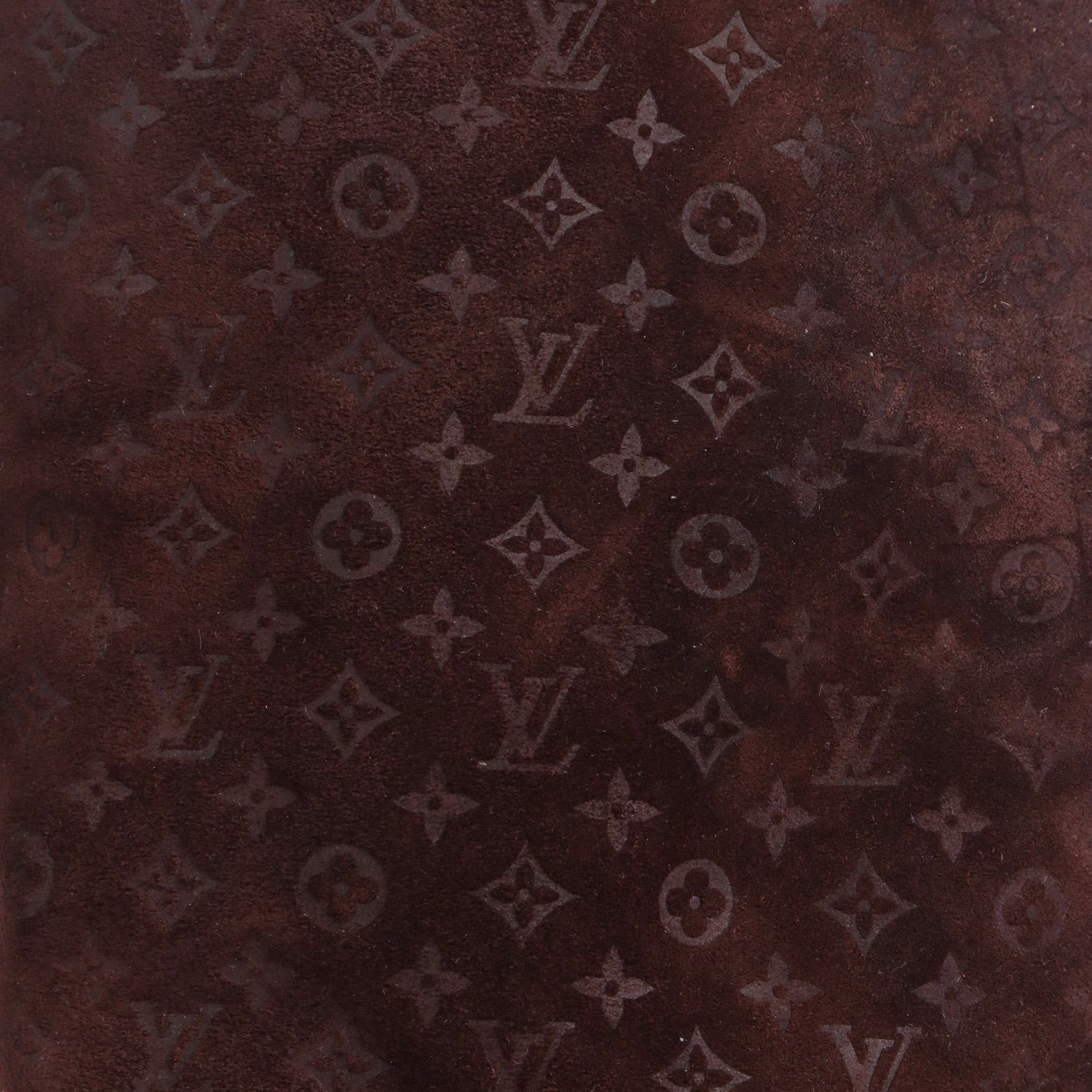 Louis Vuitton LOUIS VUITTON - Louis Vuitton fur-lined boots in brown monogram embossed suede (T39.5) Size US 8.5 / IT 38.5 - 3 Thumbnail